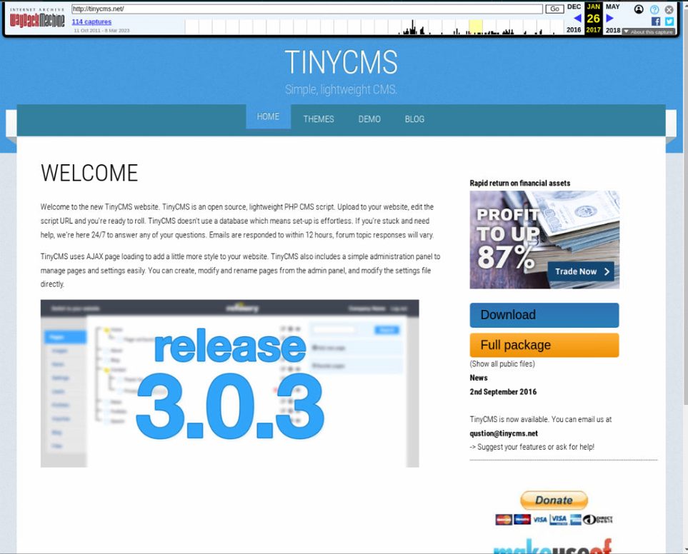 tinycms.netスクリーンショット