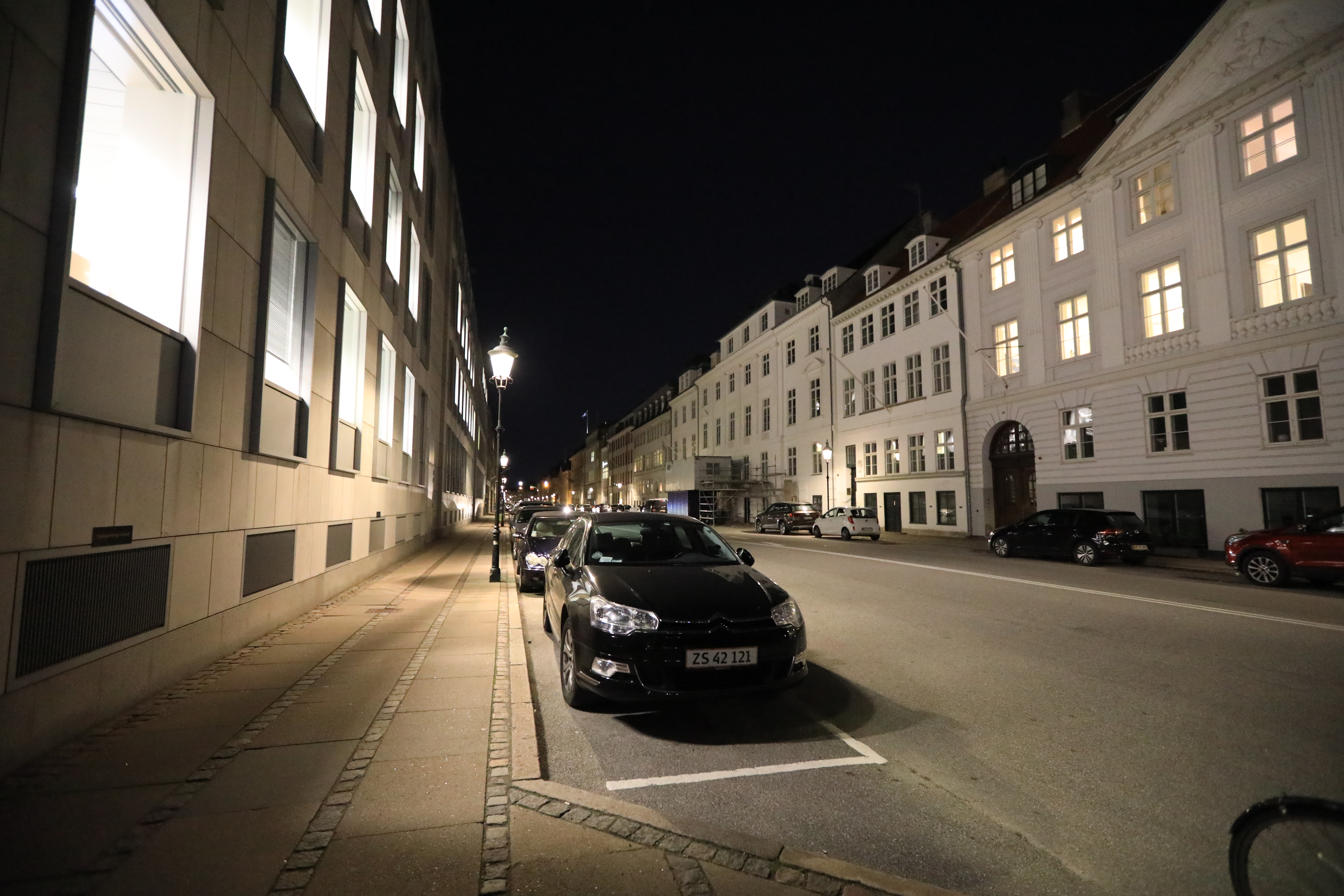 コペンハーゲンの街並みの夜景１