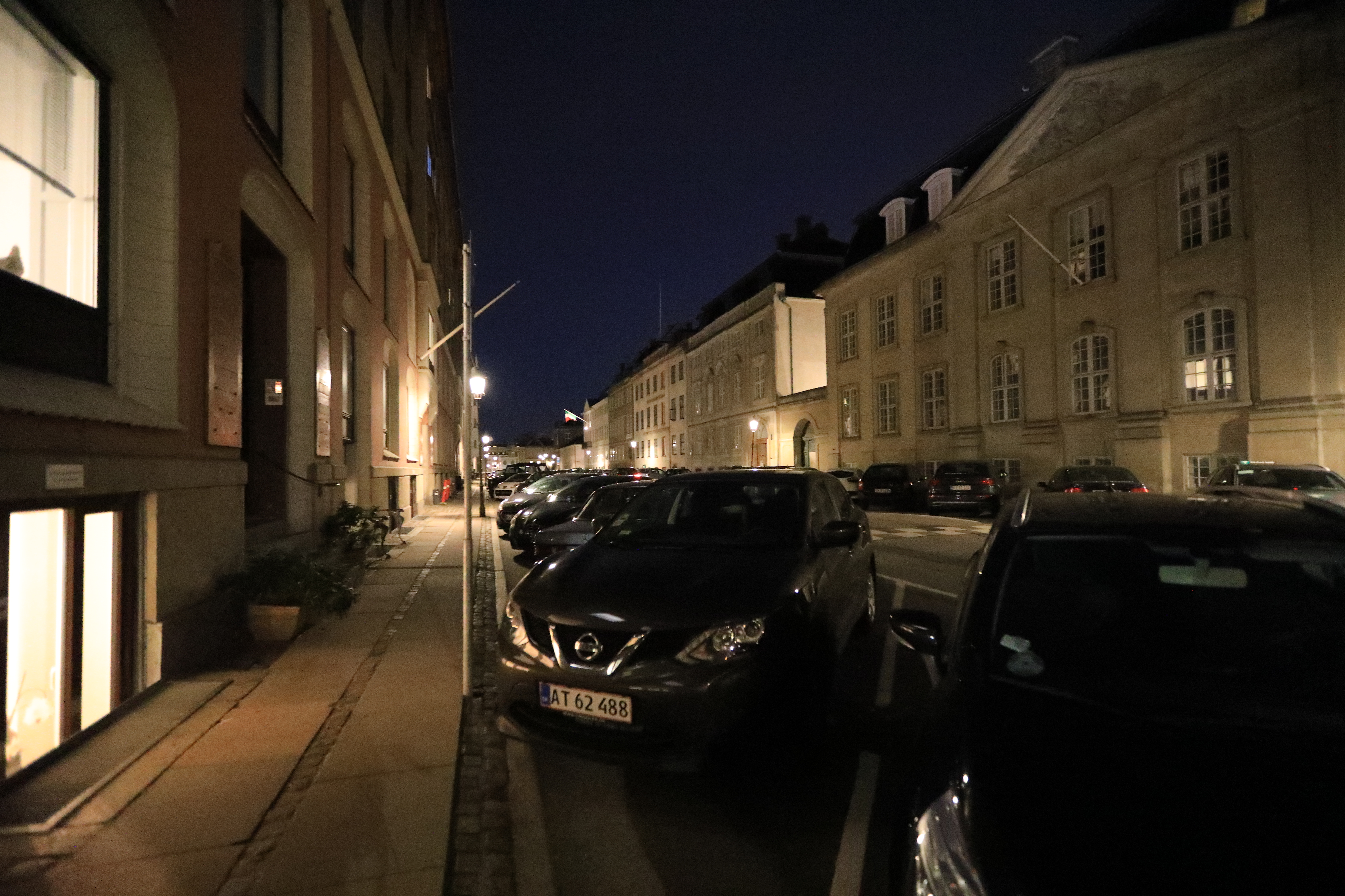 コペンハーゲンの街並みの夜景２