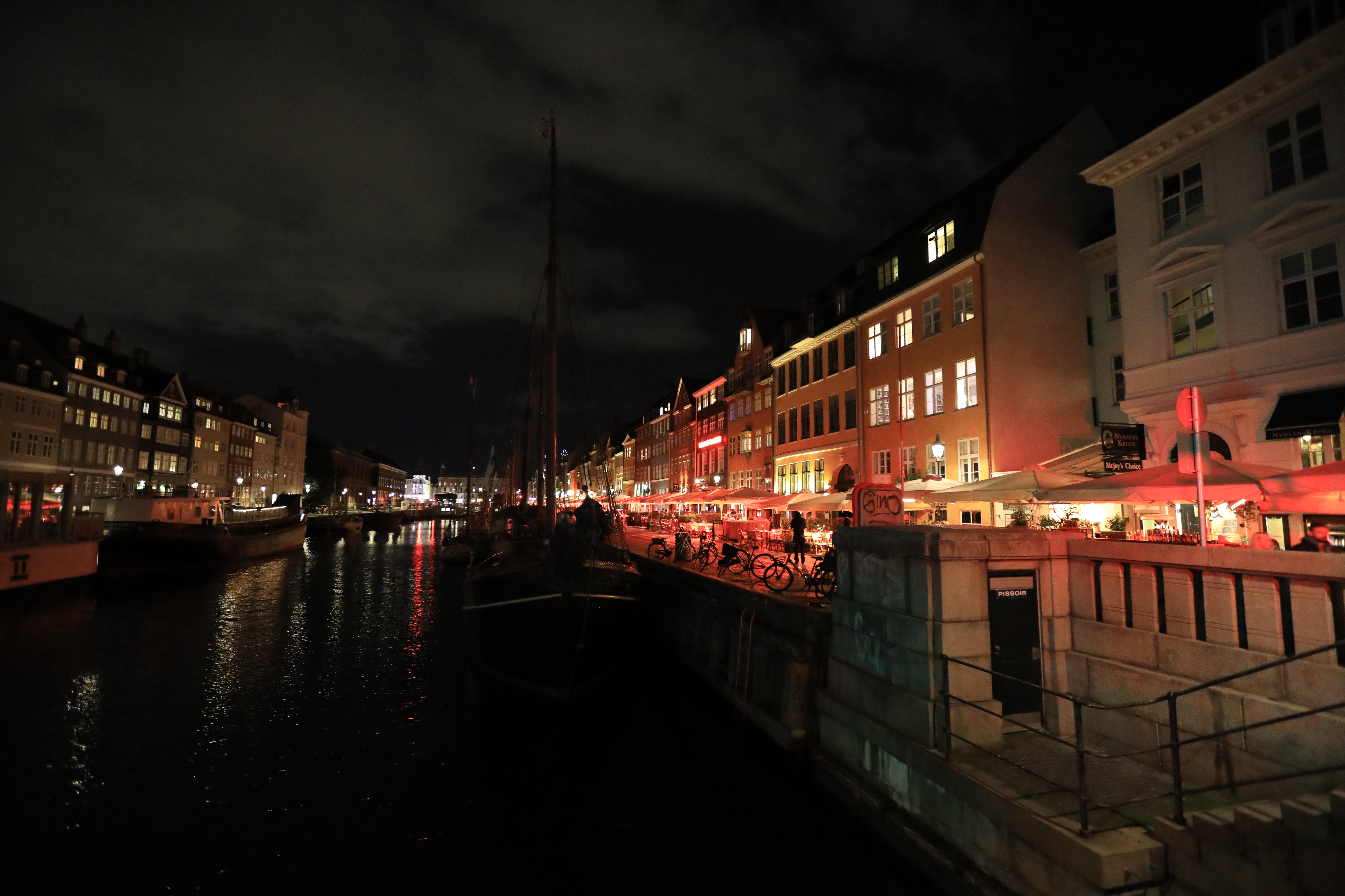 コペンハーゲンの川沿いの大通り、メインストリート１