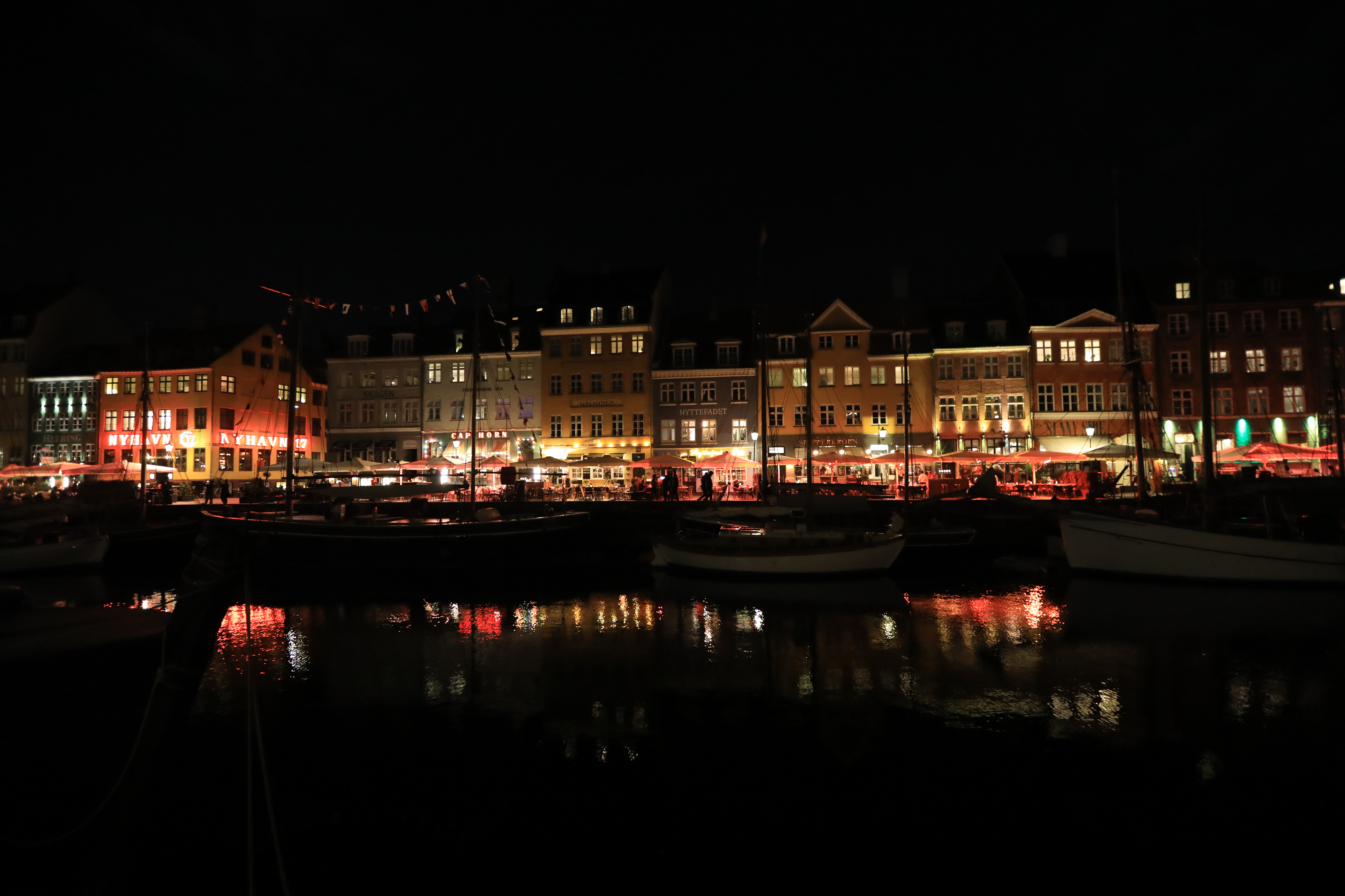 コペンハーゲンの川沿いの大通り、メインストリート４