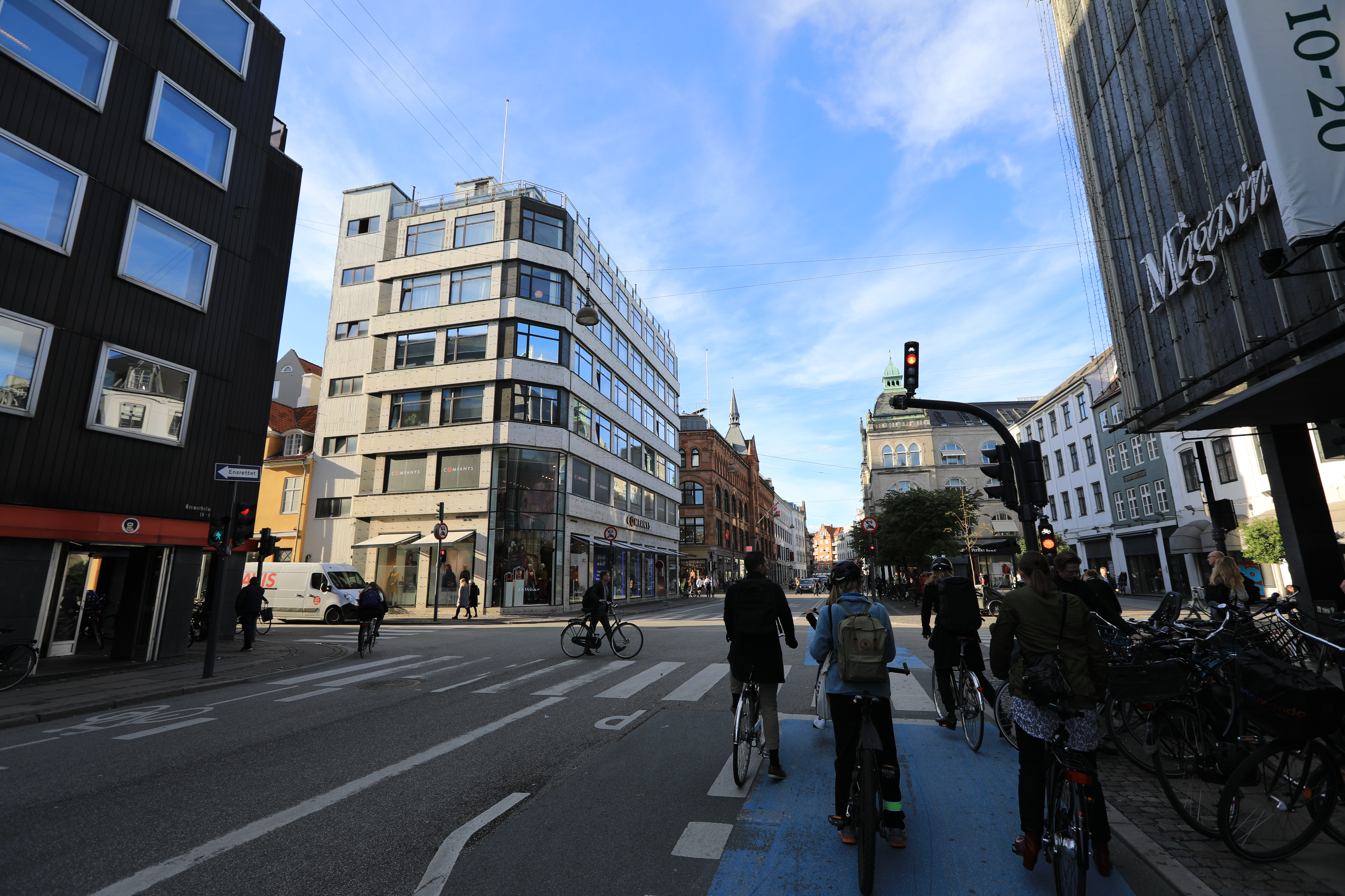 コペンハーゲンの街並み、自転車道