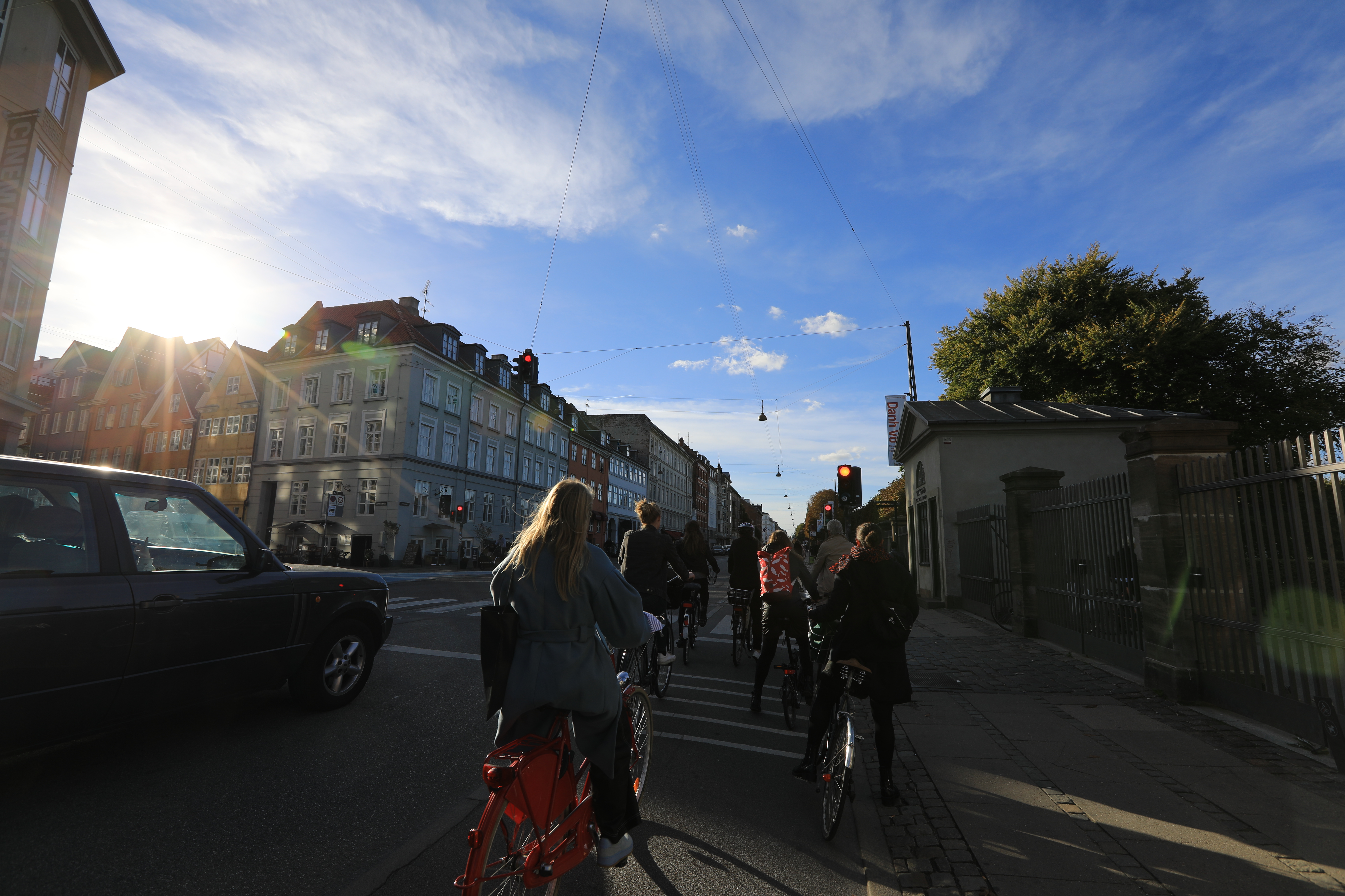 コペンハーゲンの街並み、自転車が多い