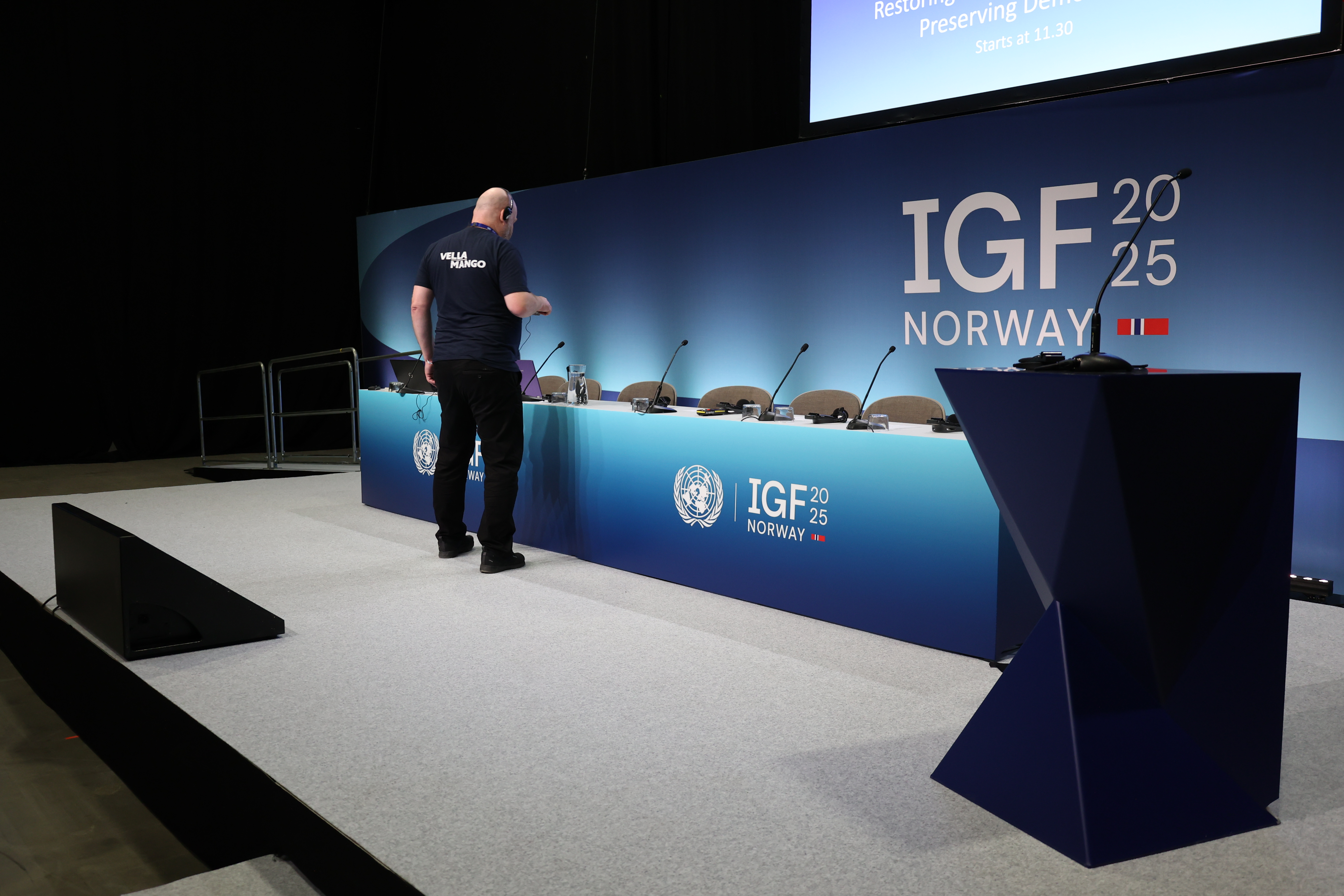 IGFノルウェーの壇上