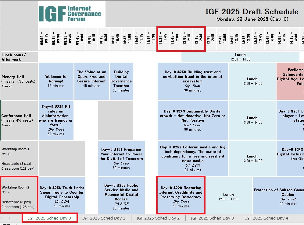 IGF 2025 Day 0 Event #220 Restoring Internet Credibility and Preserving Democracyに登壇（2025年6月23日[月]）