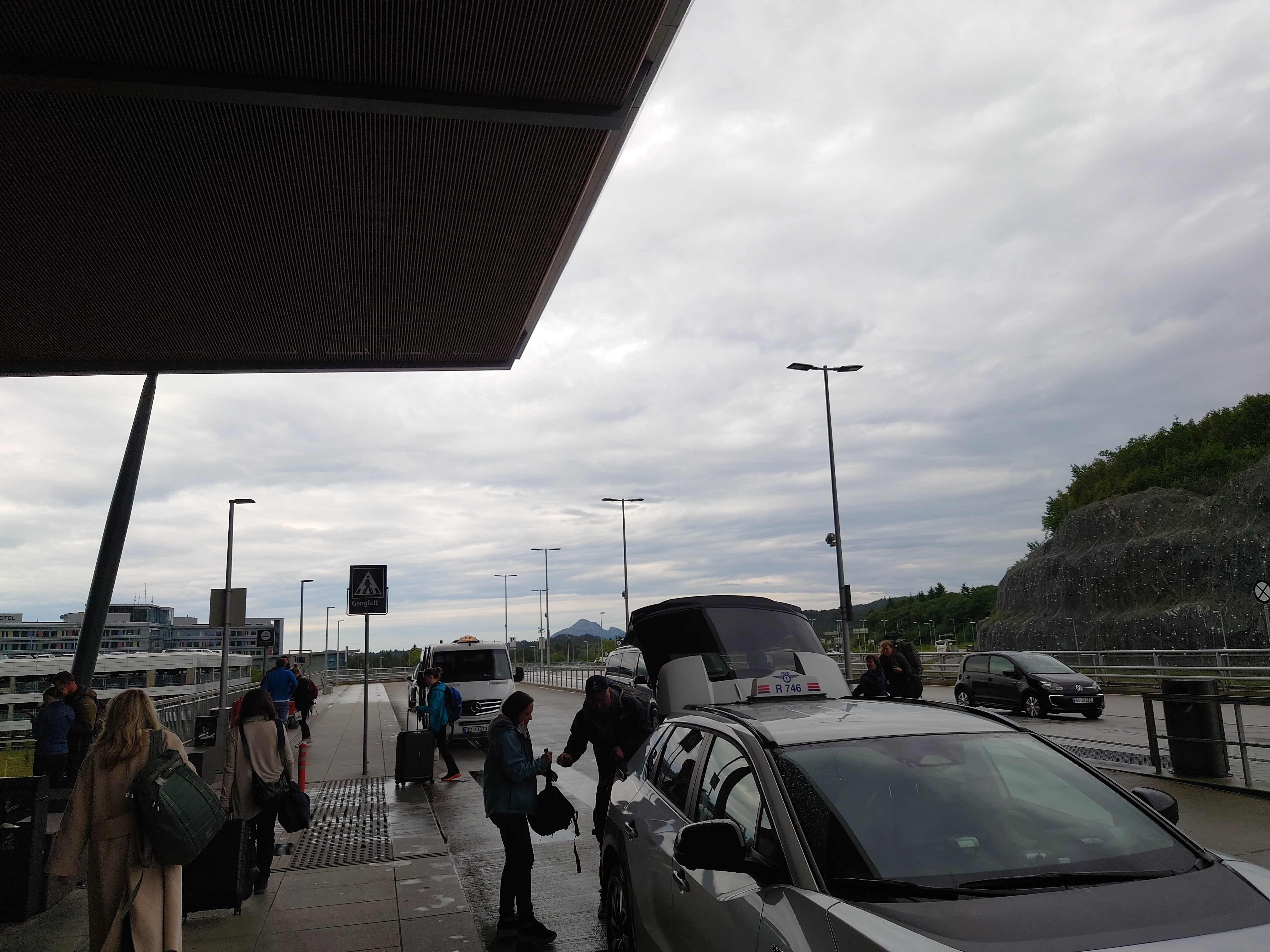 ベルゲン空港の乗降場