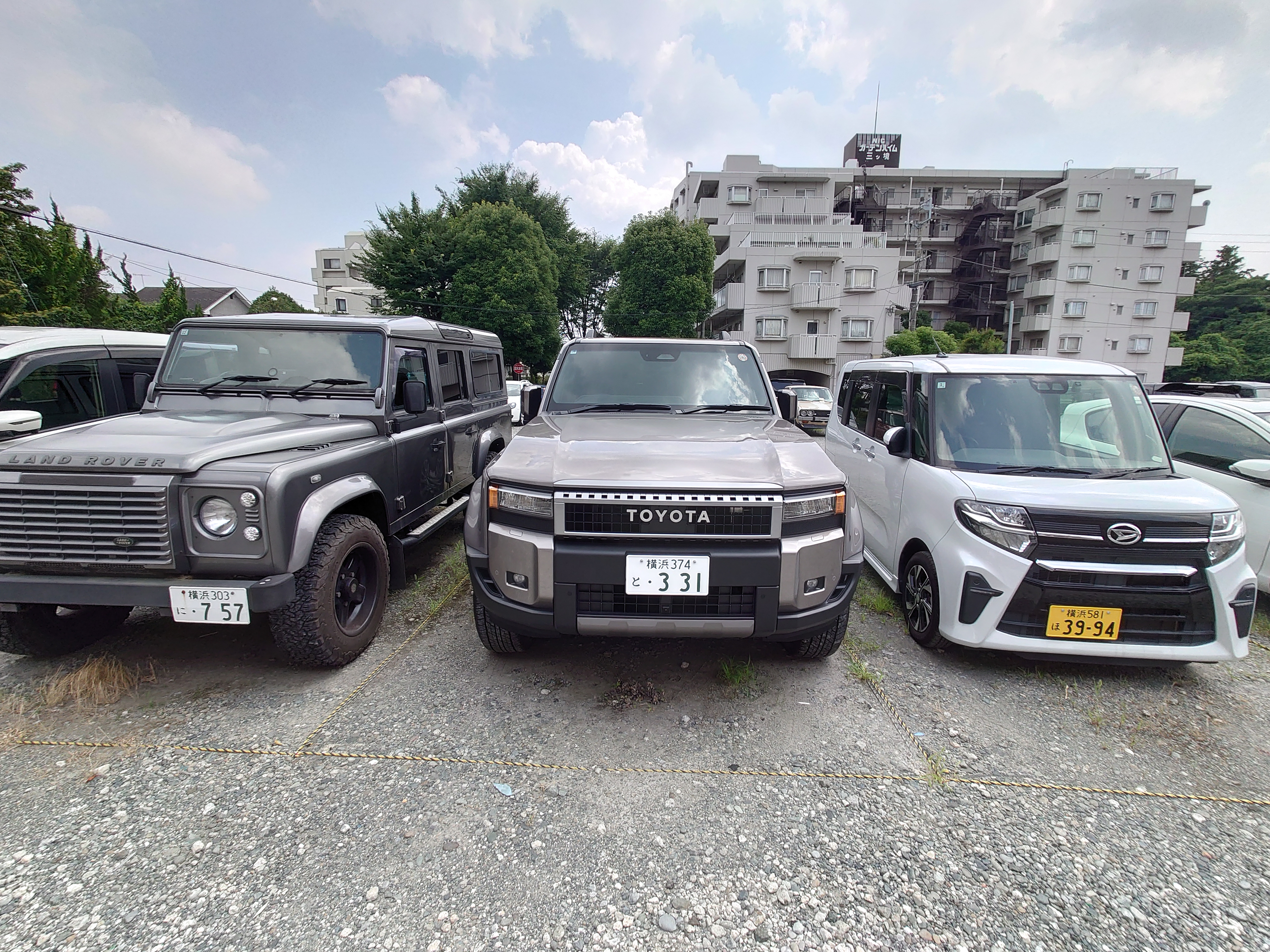 3台並び