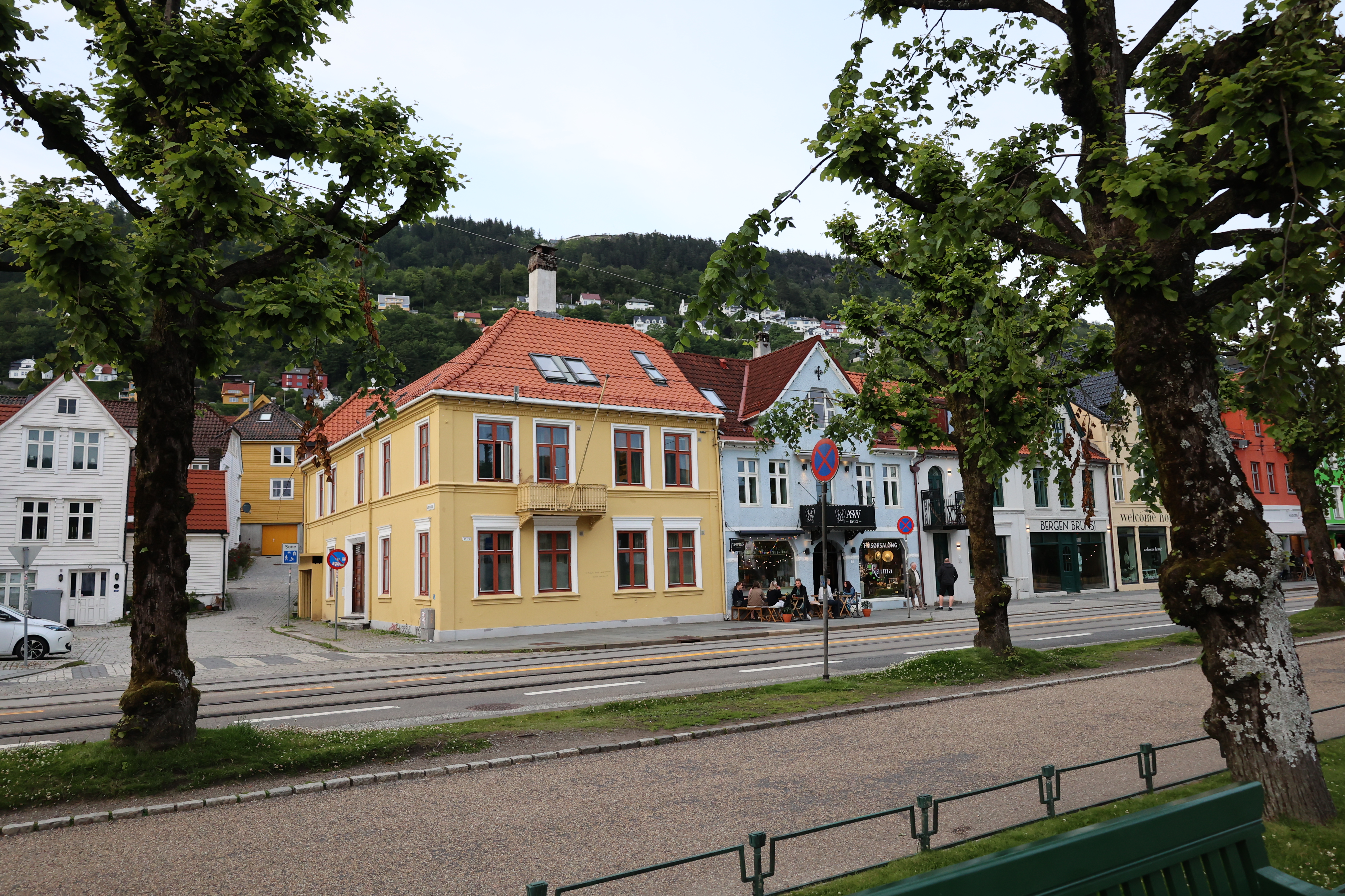 ベルゲン市街地の住宅