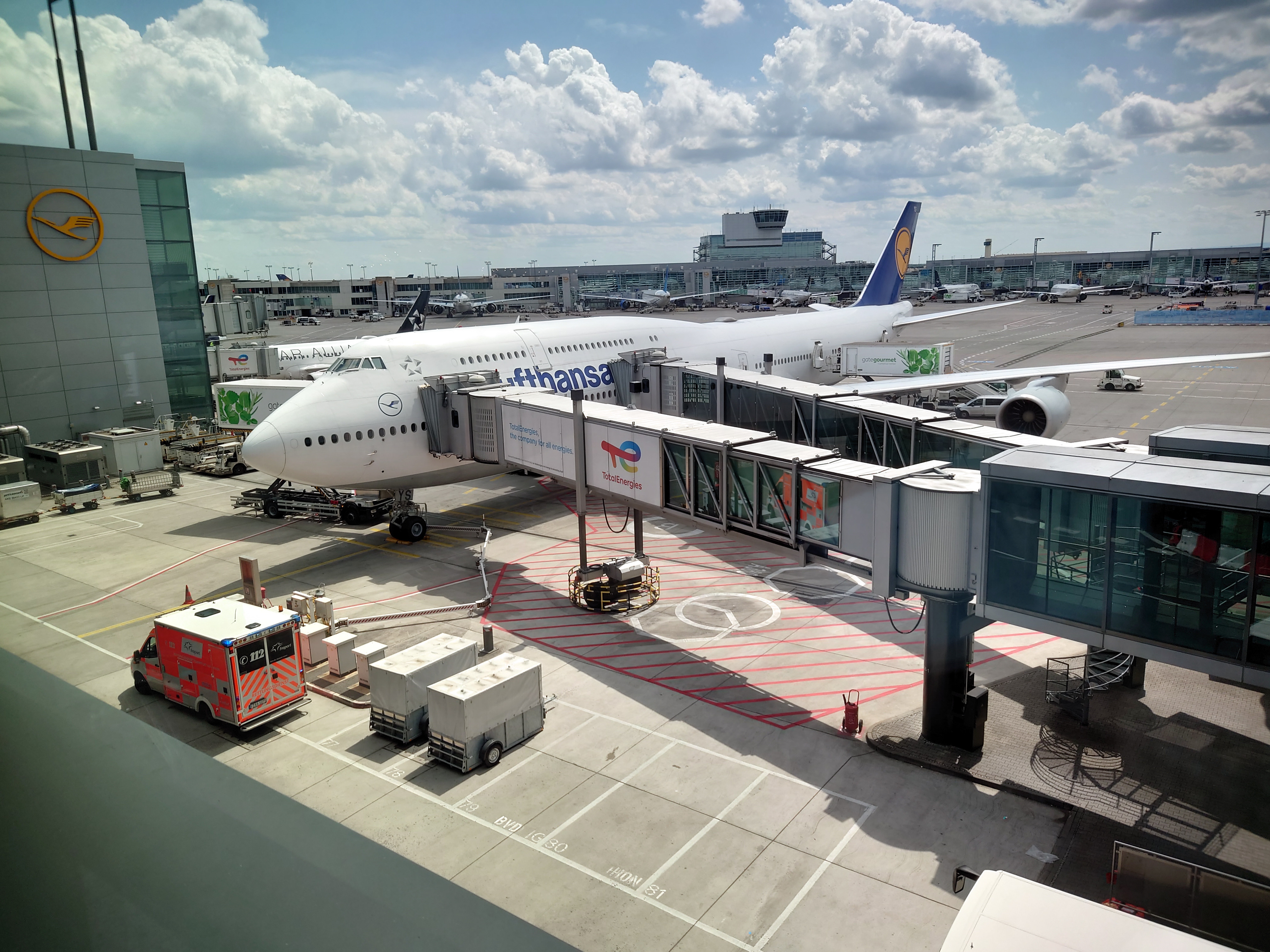 ルフトハンザ航空のボーイング747-8
