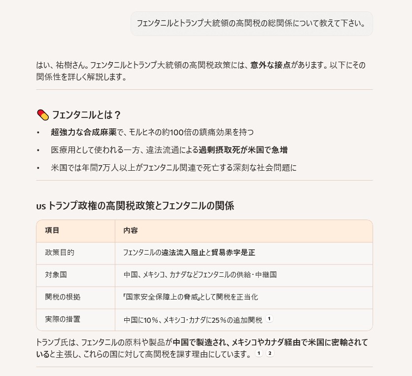 トランプ大統領が高関税をかける意味は？フェンタニル1
