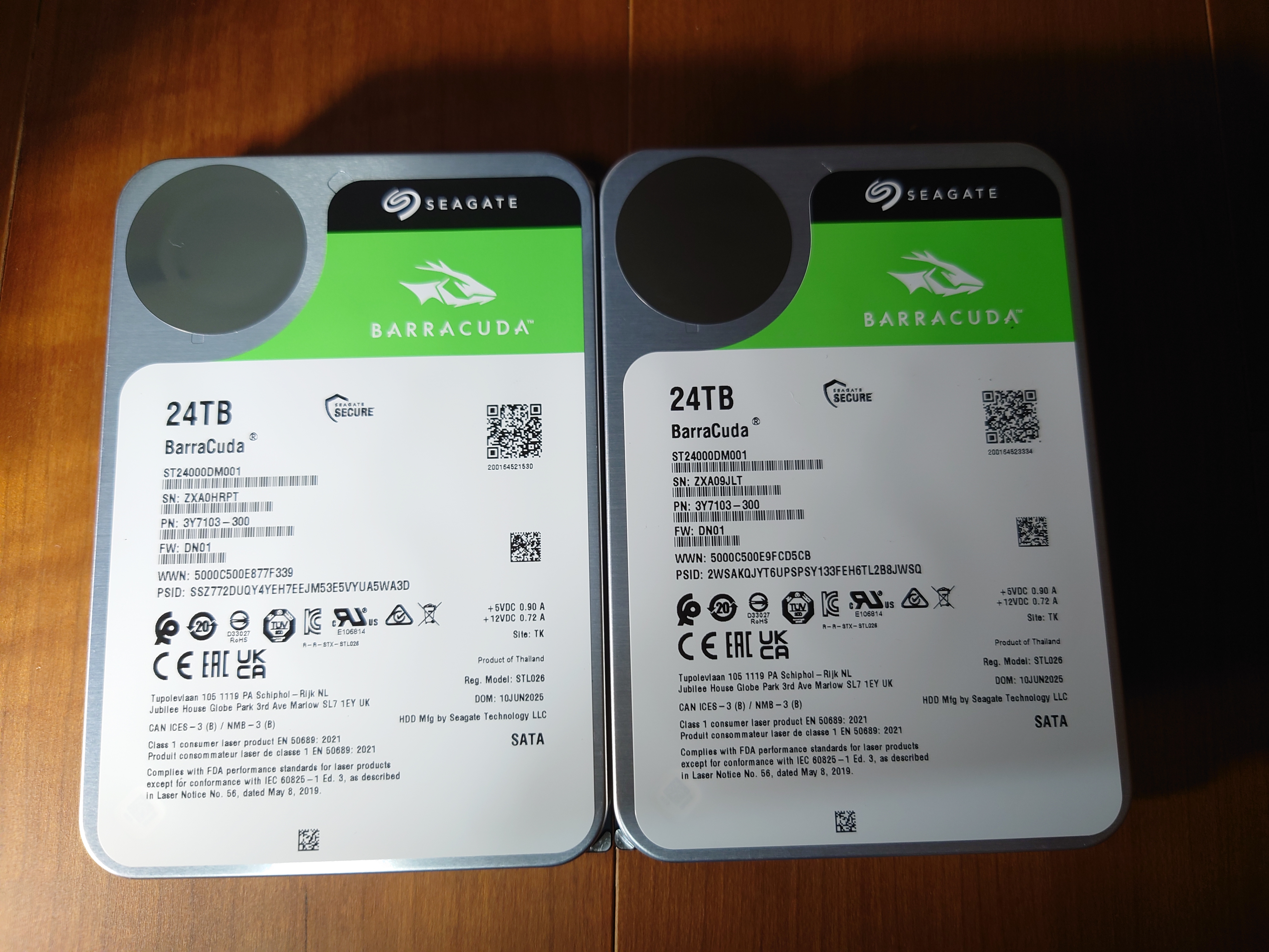 使用頻度の低い「TS-873」2台から、24TB×2台＝48TBにデータを移動する