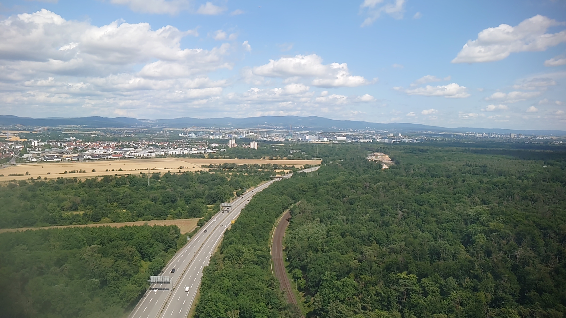 着陸直前