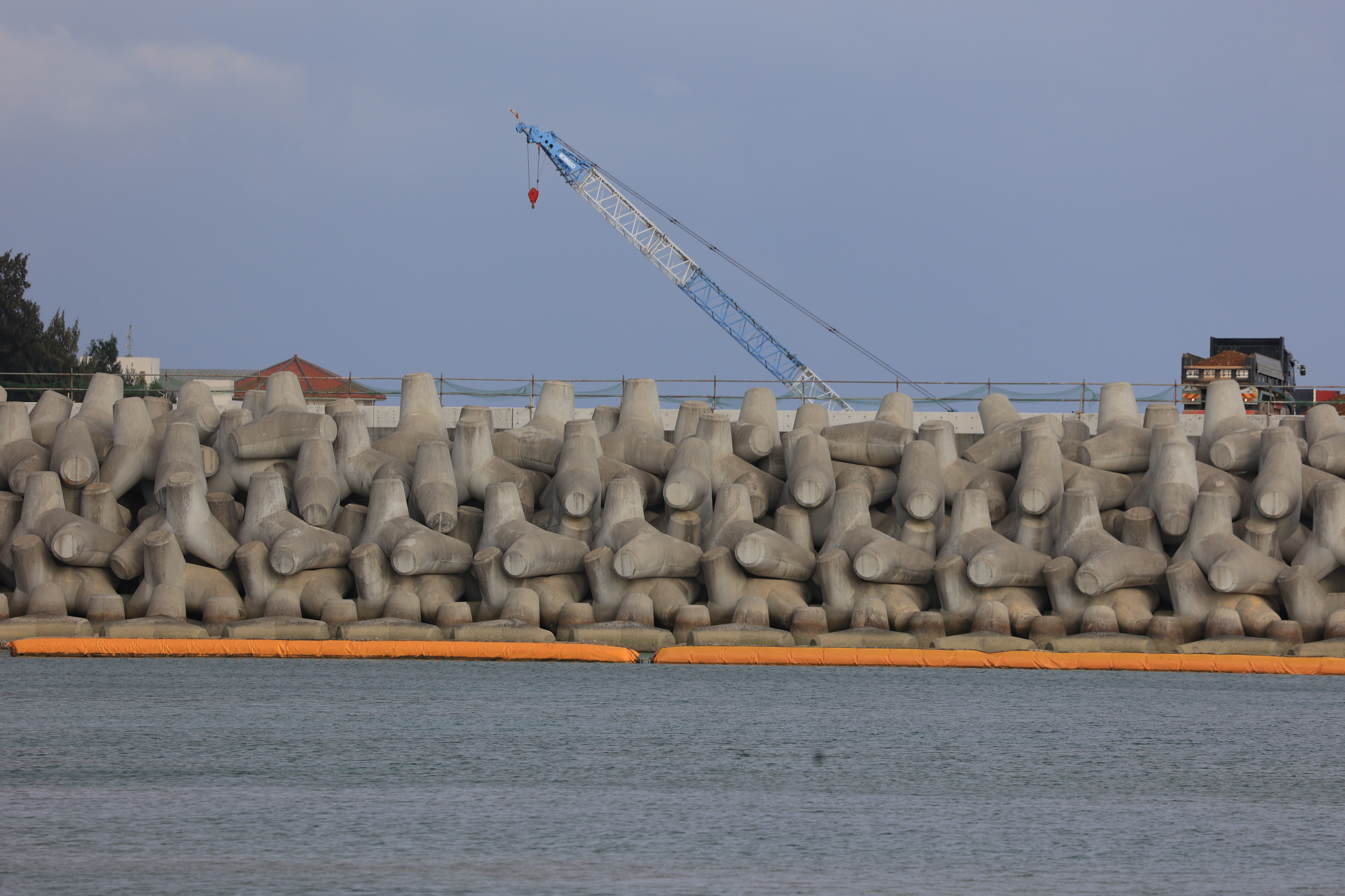 辺野古基地の滑走路建設現場１１