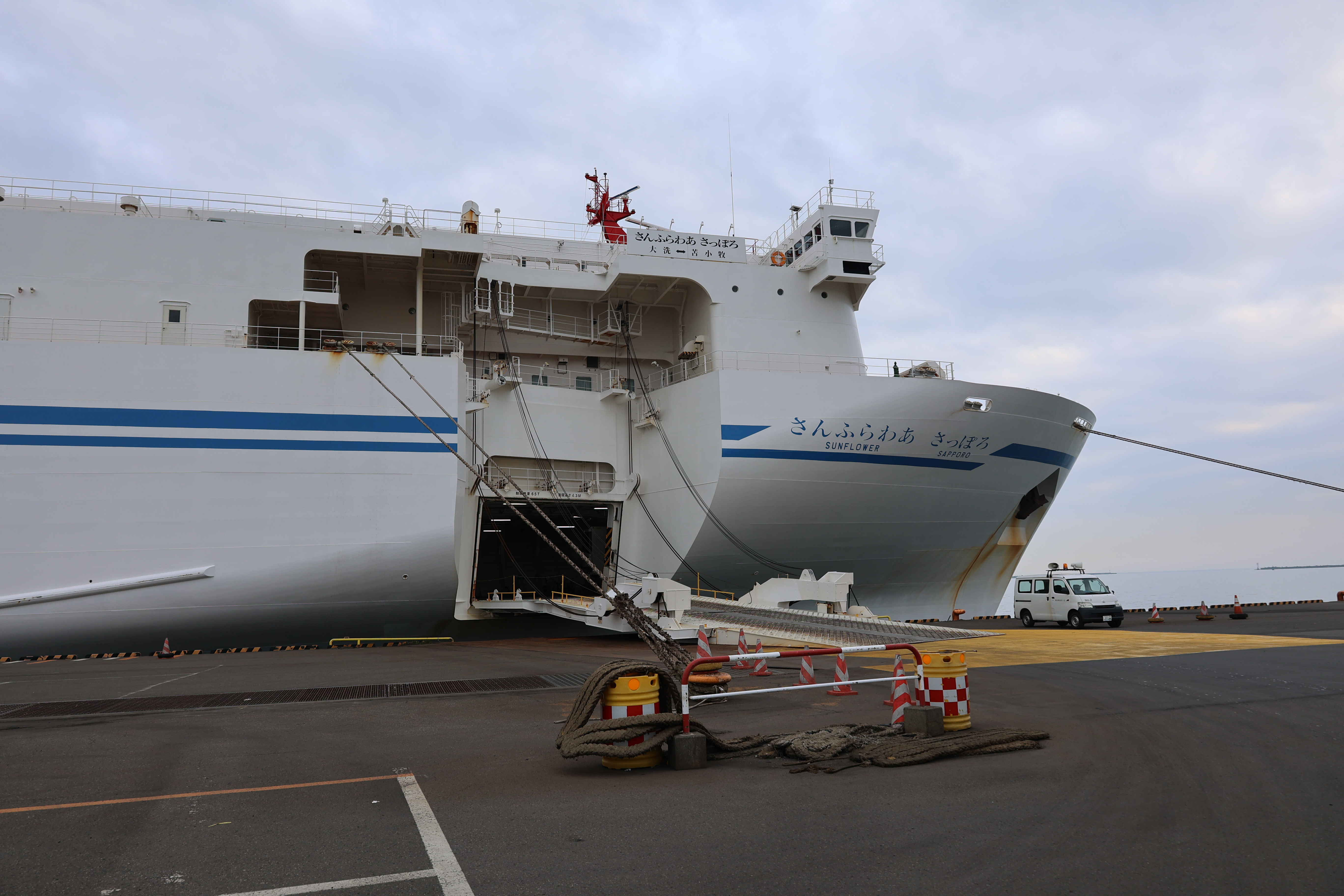 さんふらわあさっぽろの船首 さんふらわあさっぽろの船首