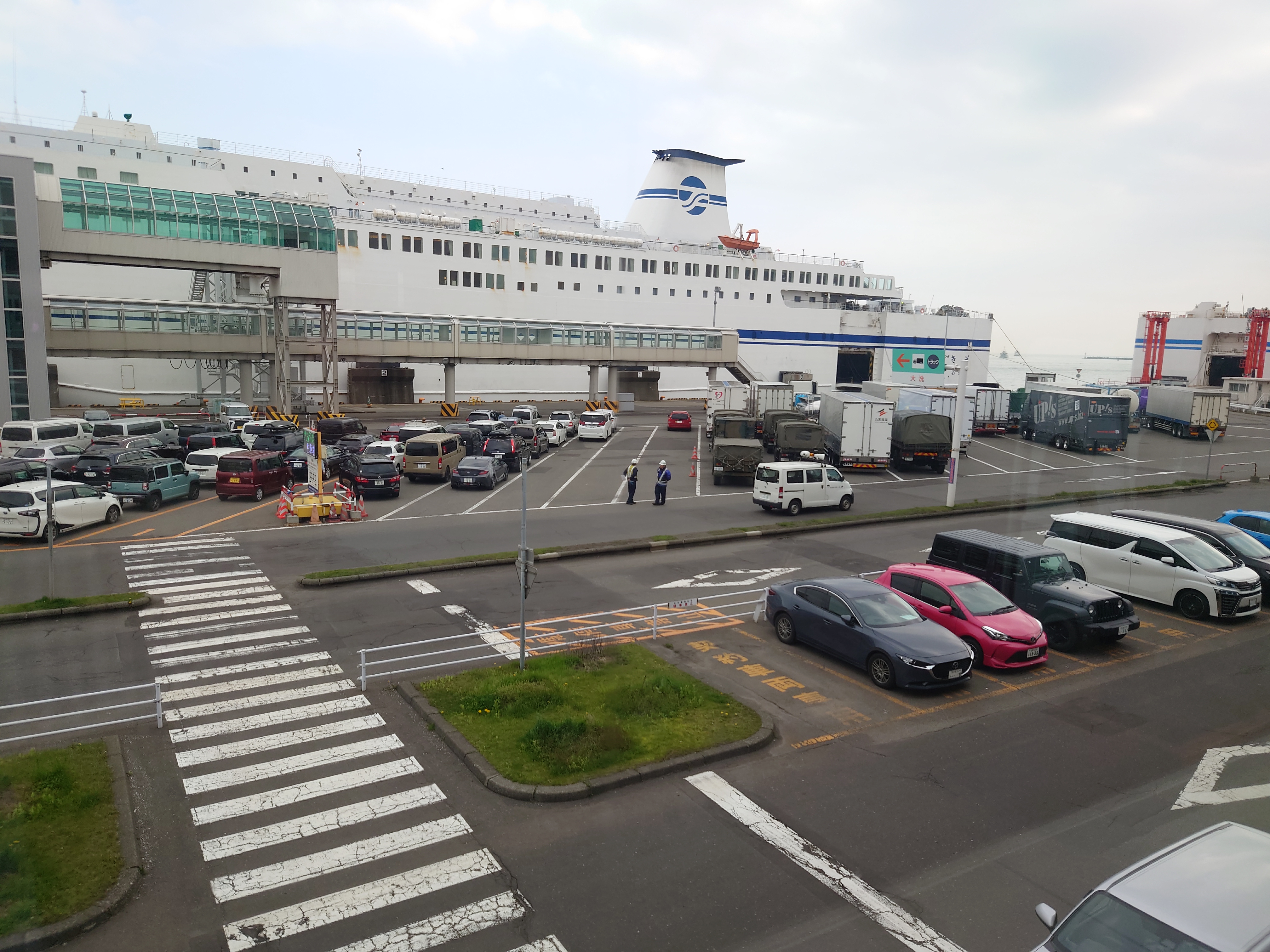 苫小牧港の車両待機スペース 苫小牧港の車両待機スペース