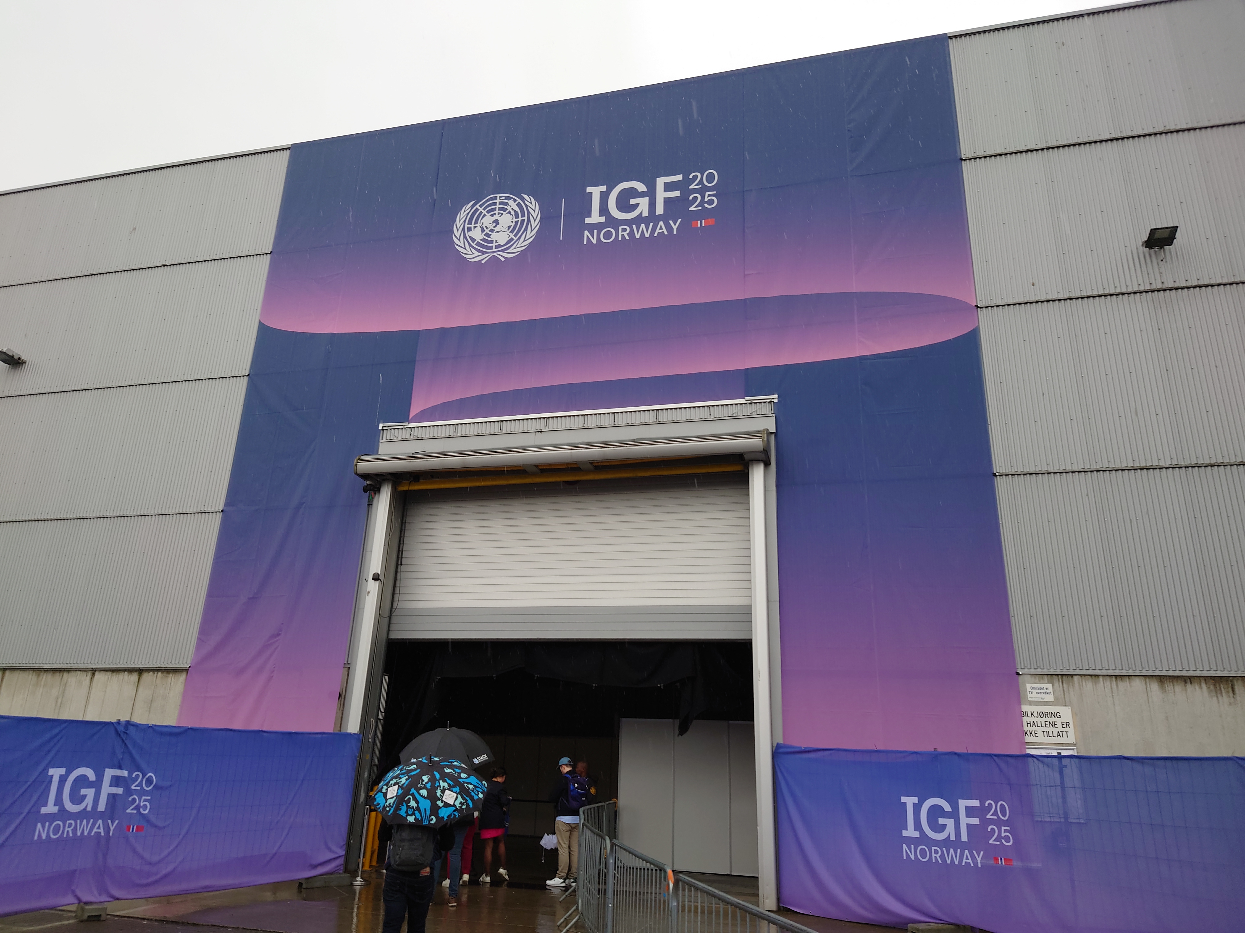 IGFオスロ2025Day0の入館手続き、会場の景色