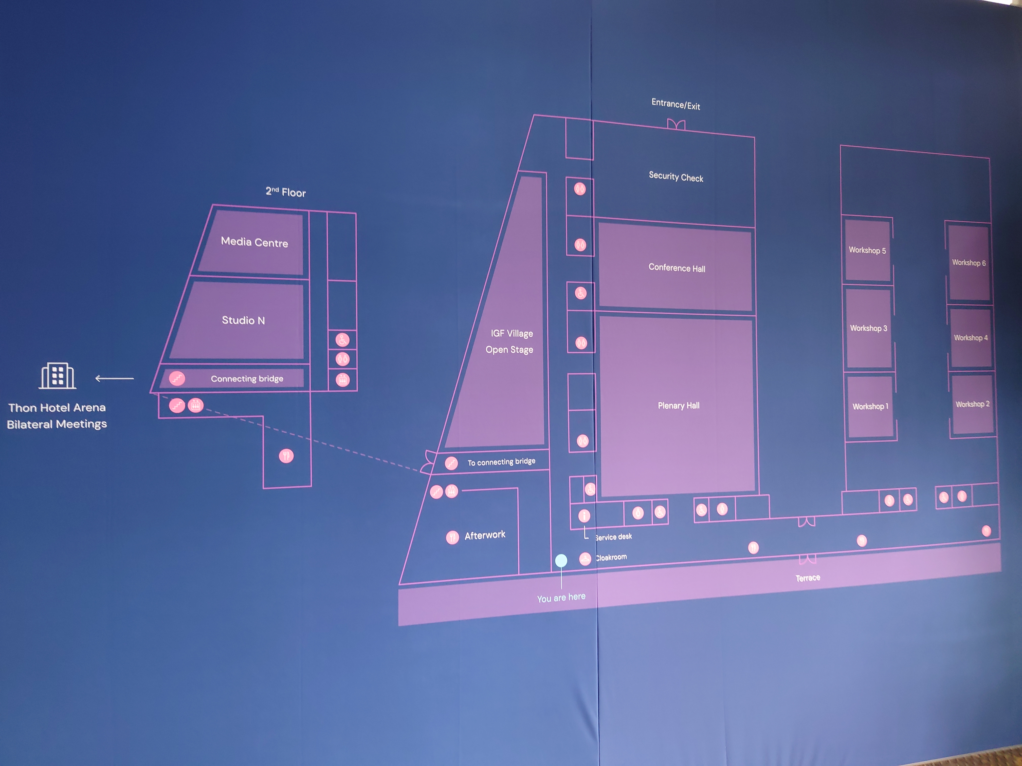 IGF会場内の地図
