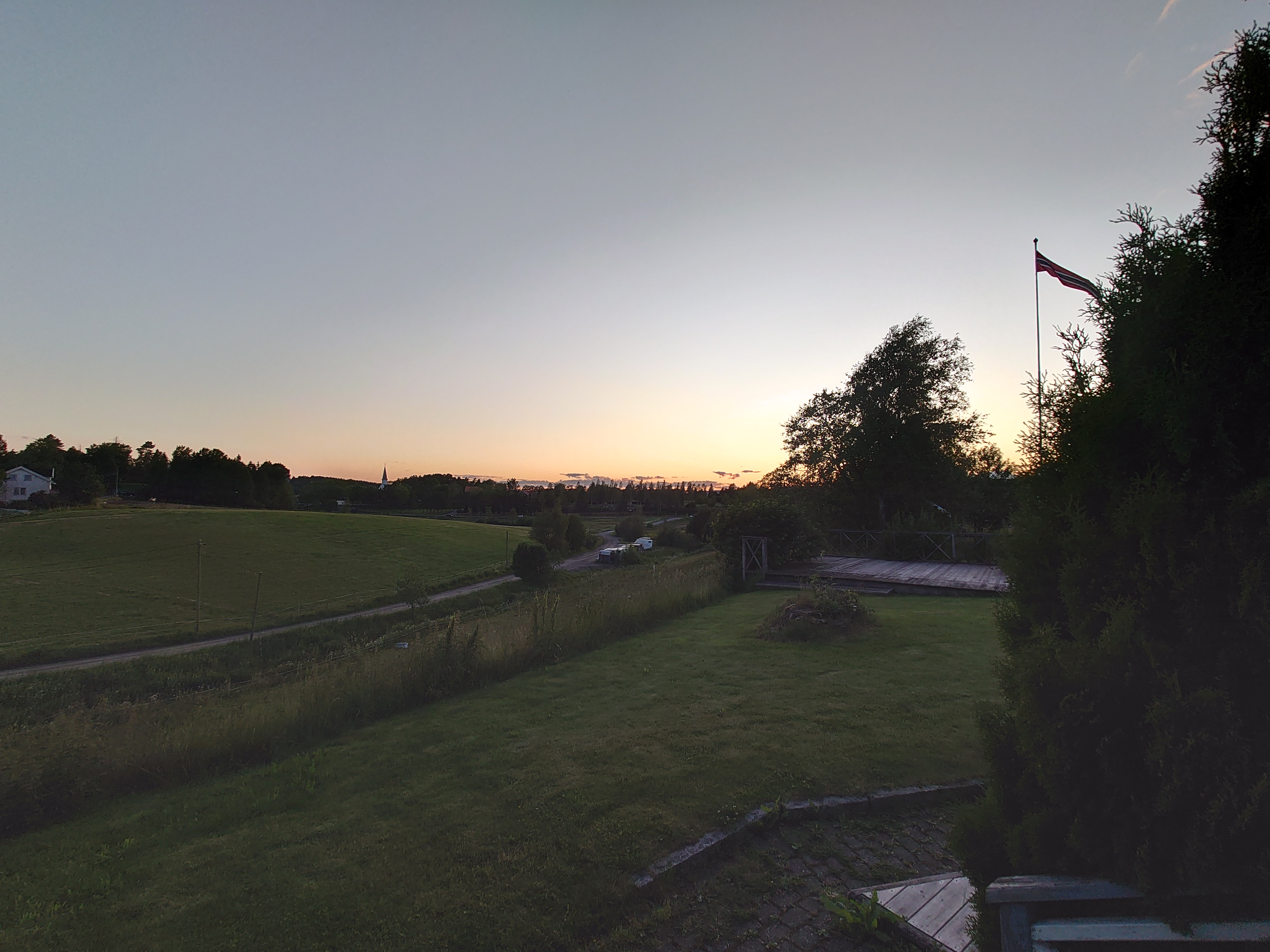 白夜の夕日２