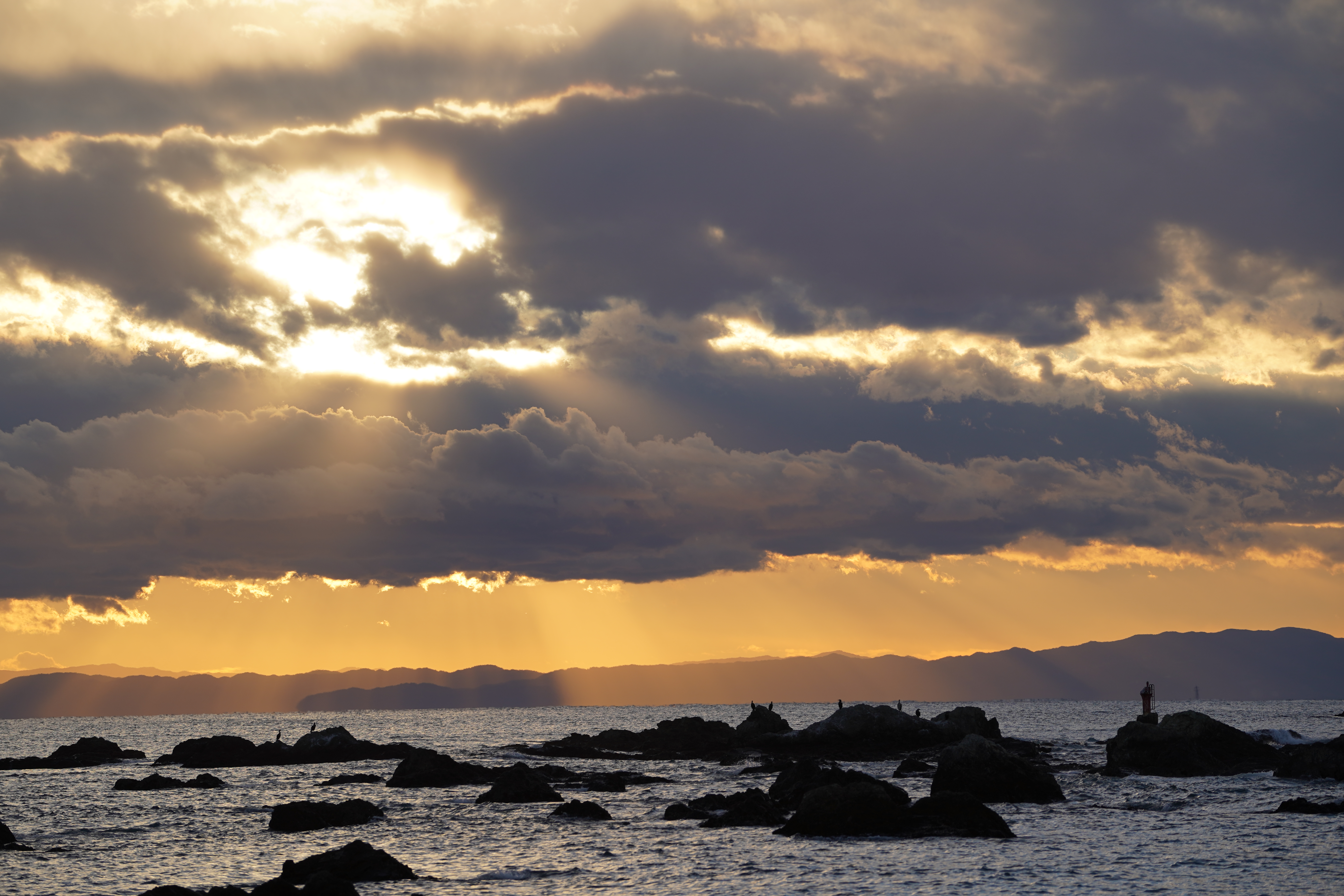 森戸海岸の夕日１