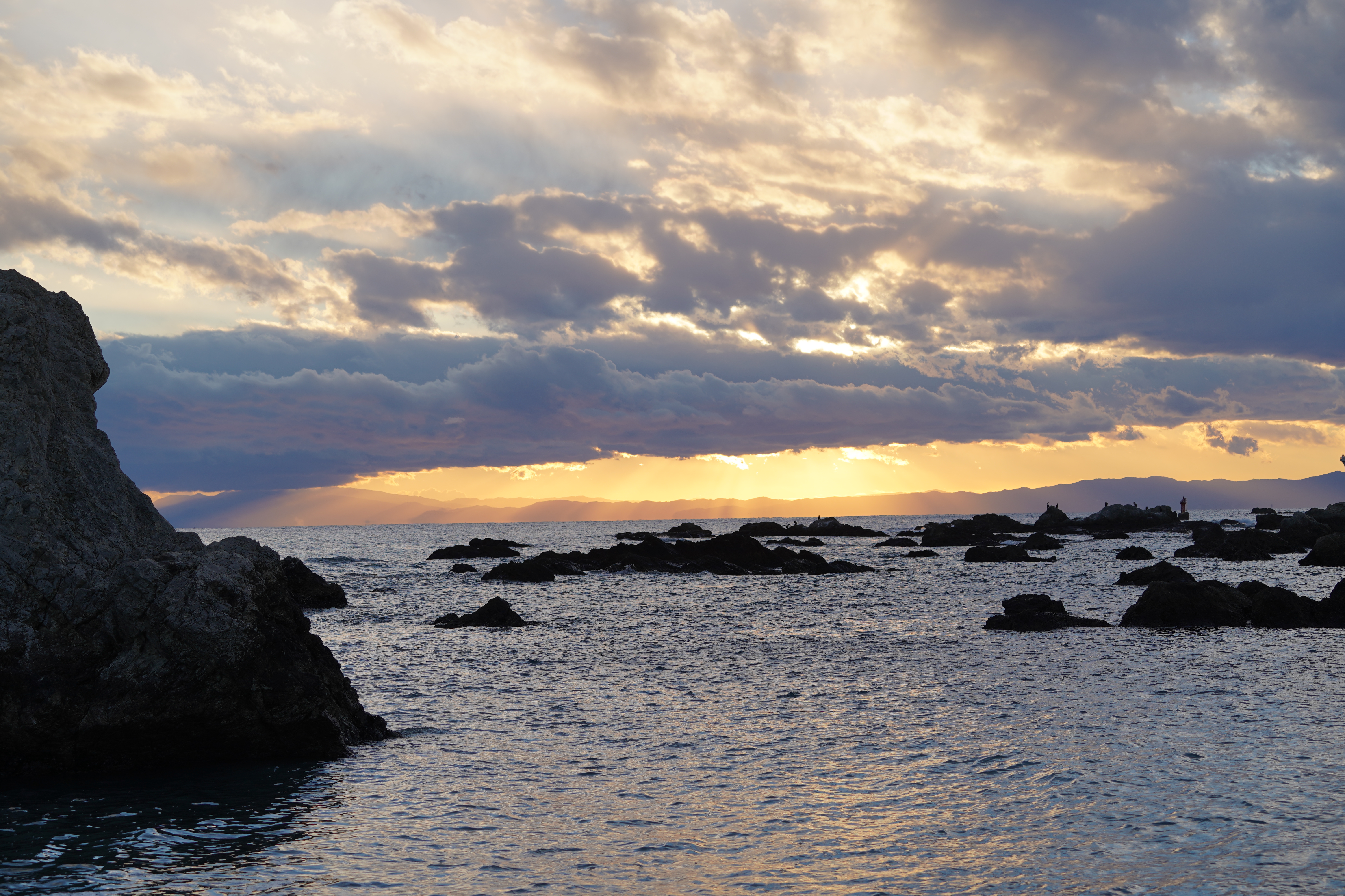 森戸海岸の夕日２