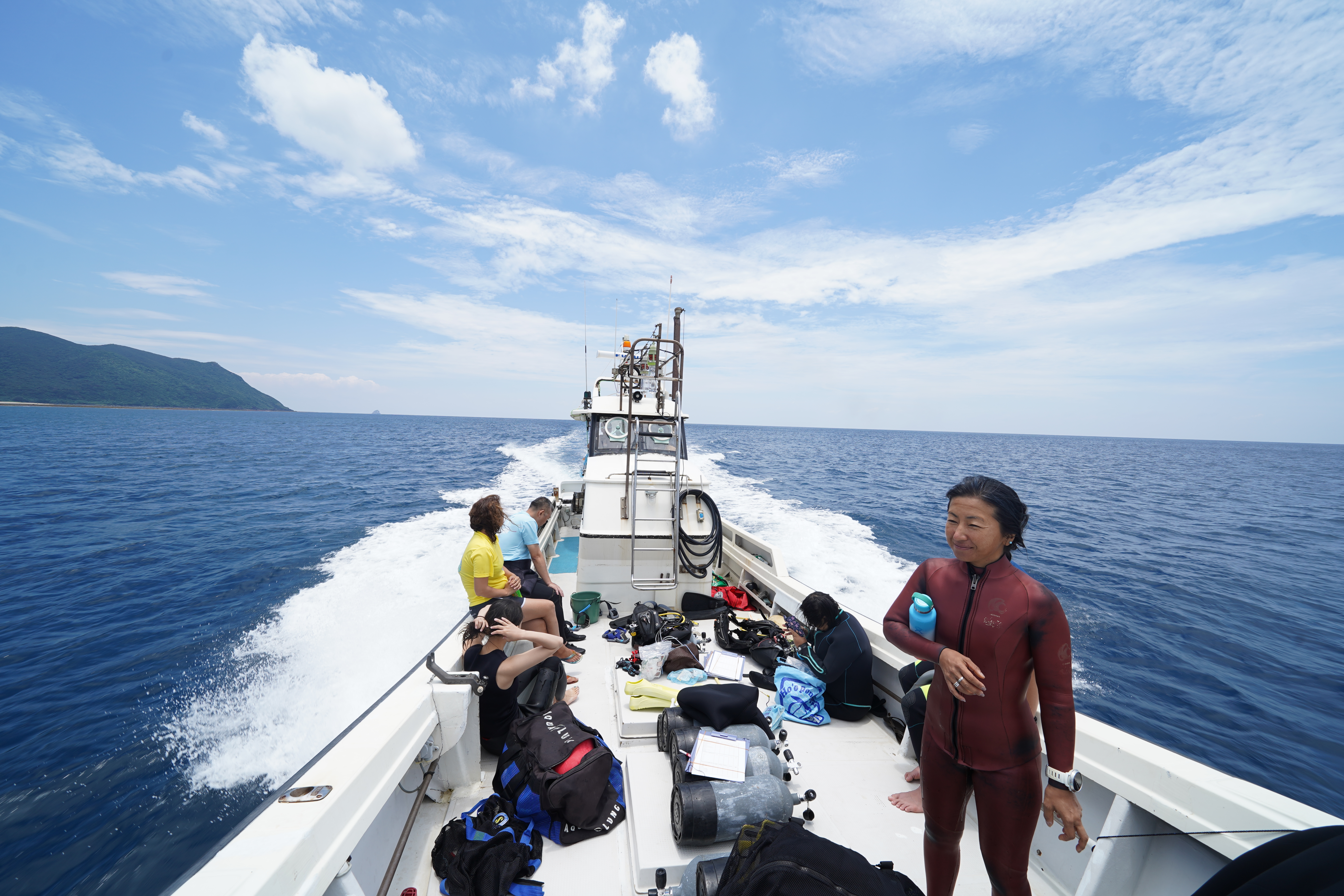 リーフチェックが終わり帰る時