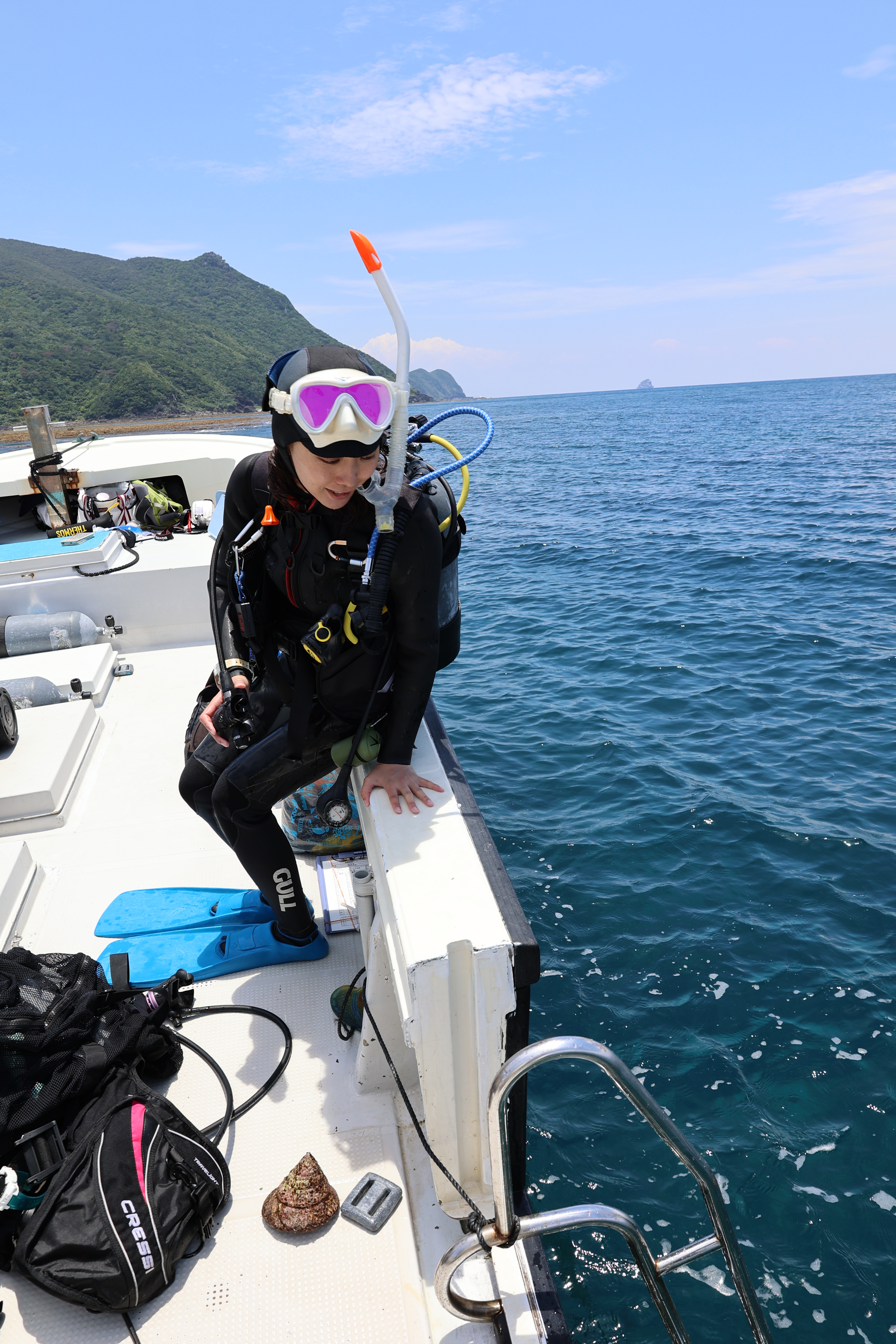 バックエントリーするメンバー１