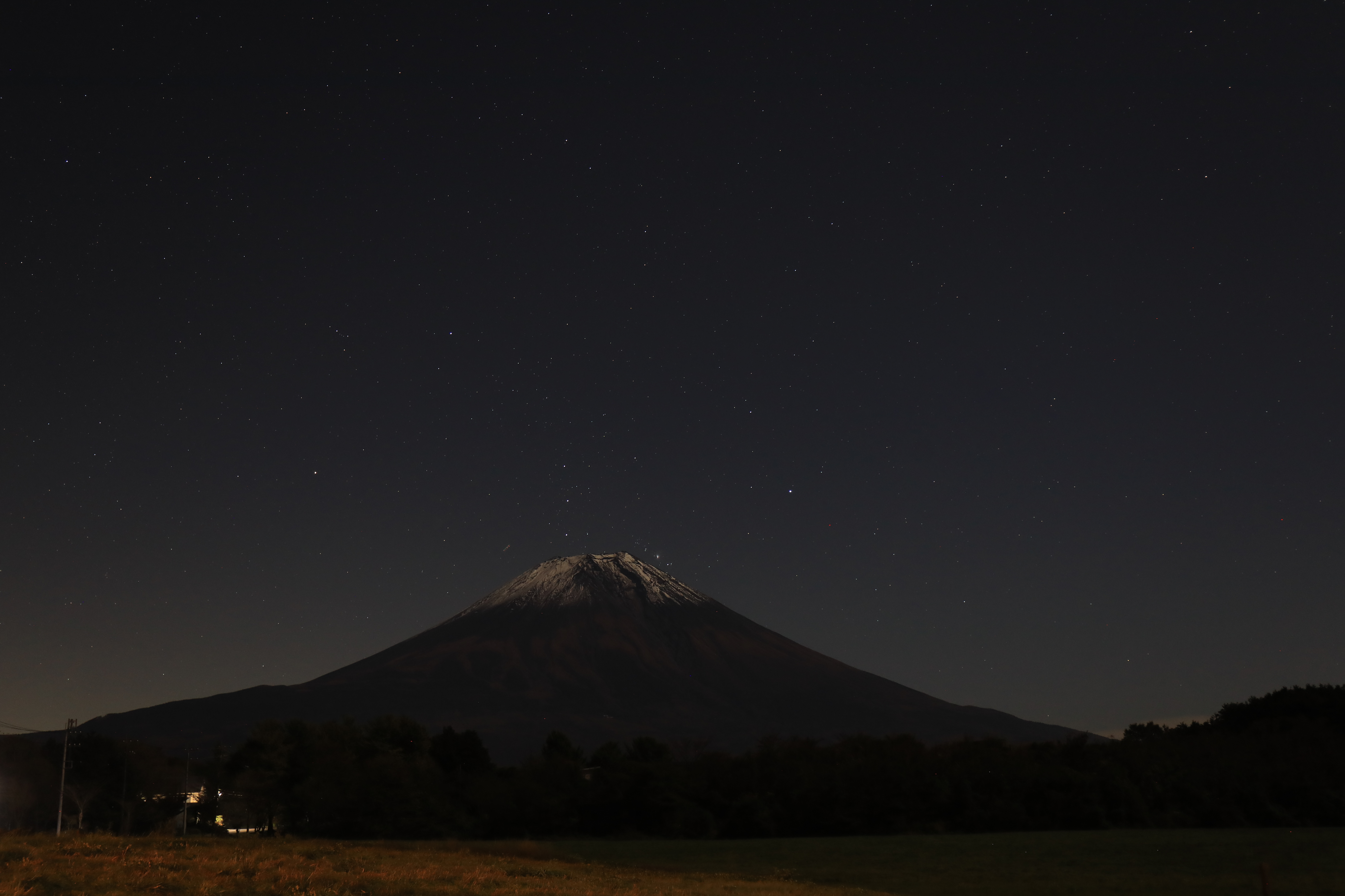 富士山と星々１