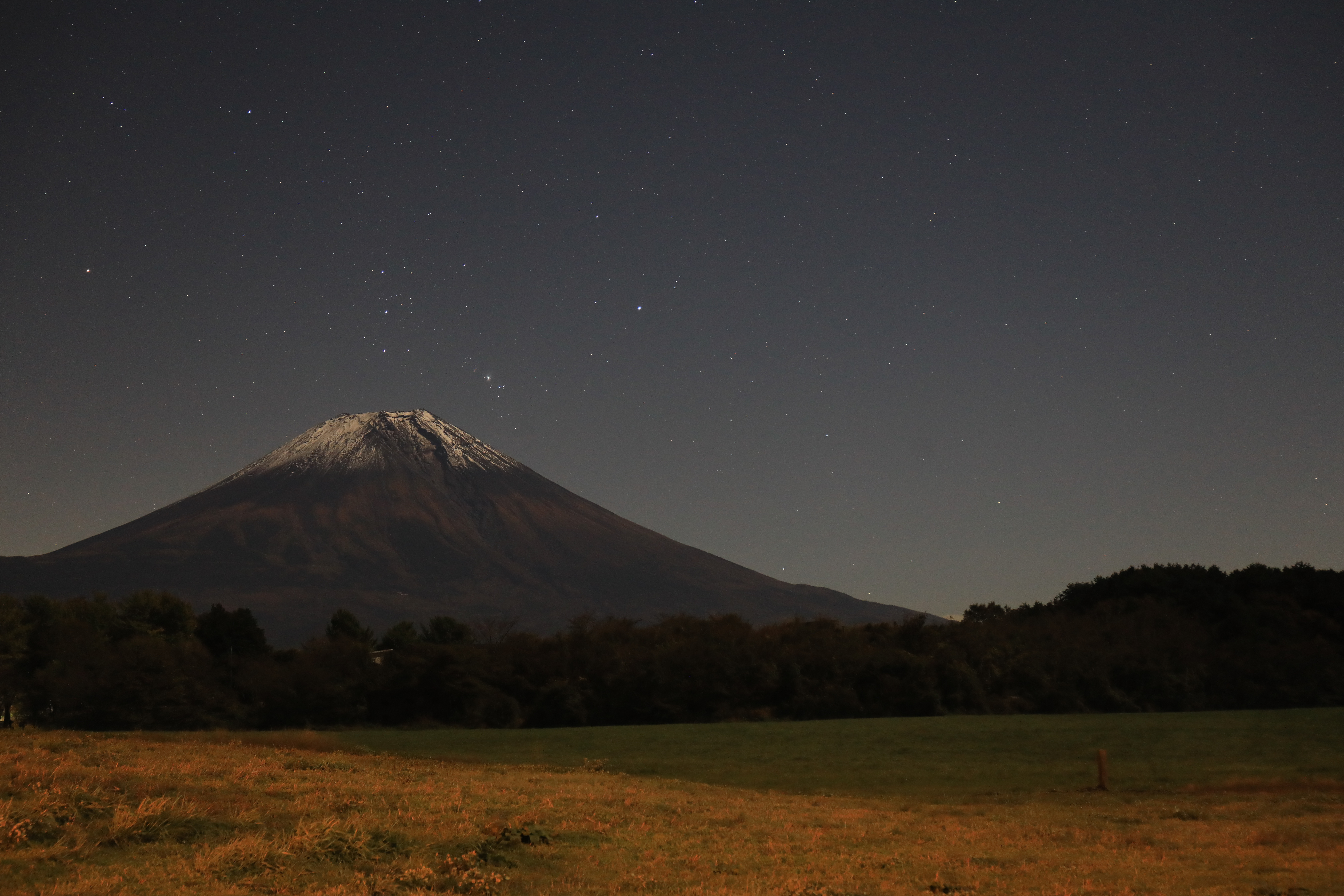 富士山と星々２