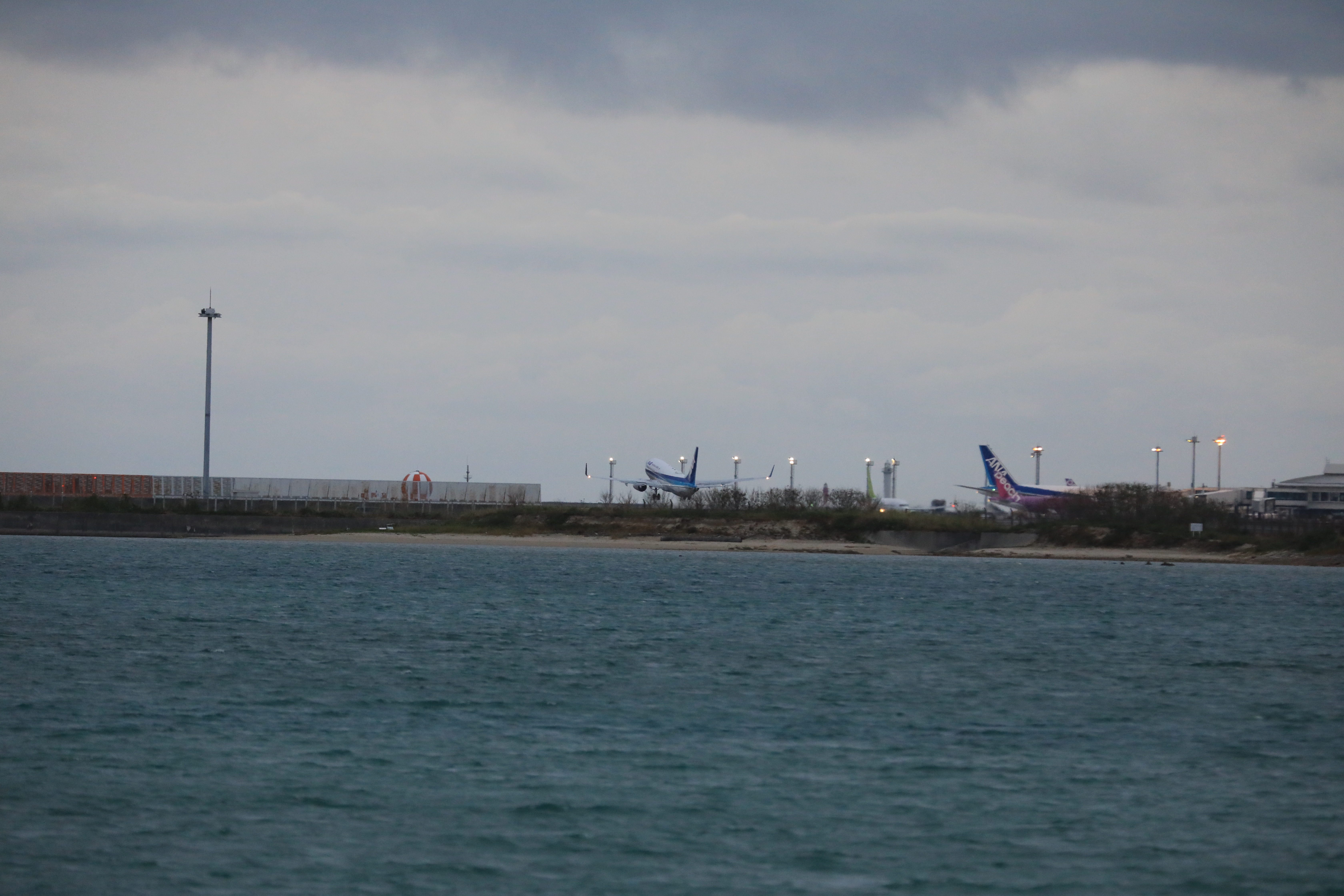 ANAの飛行機が飛び立つ１