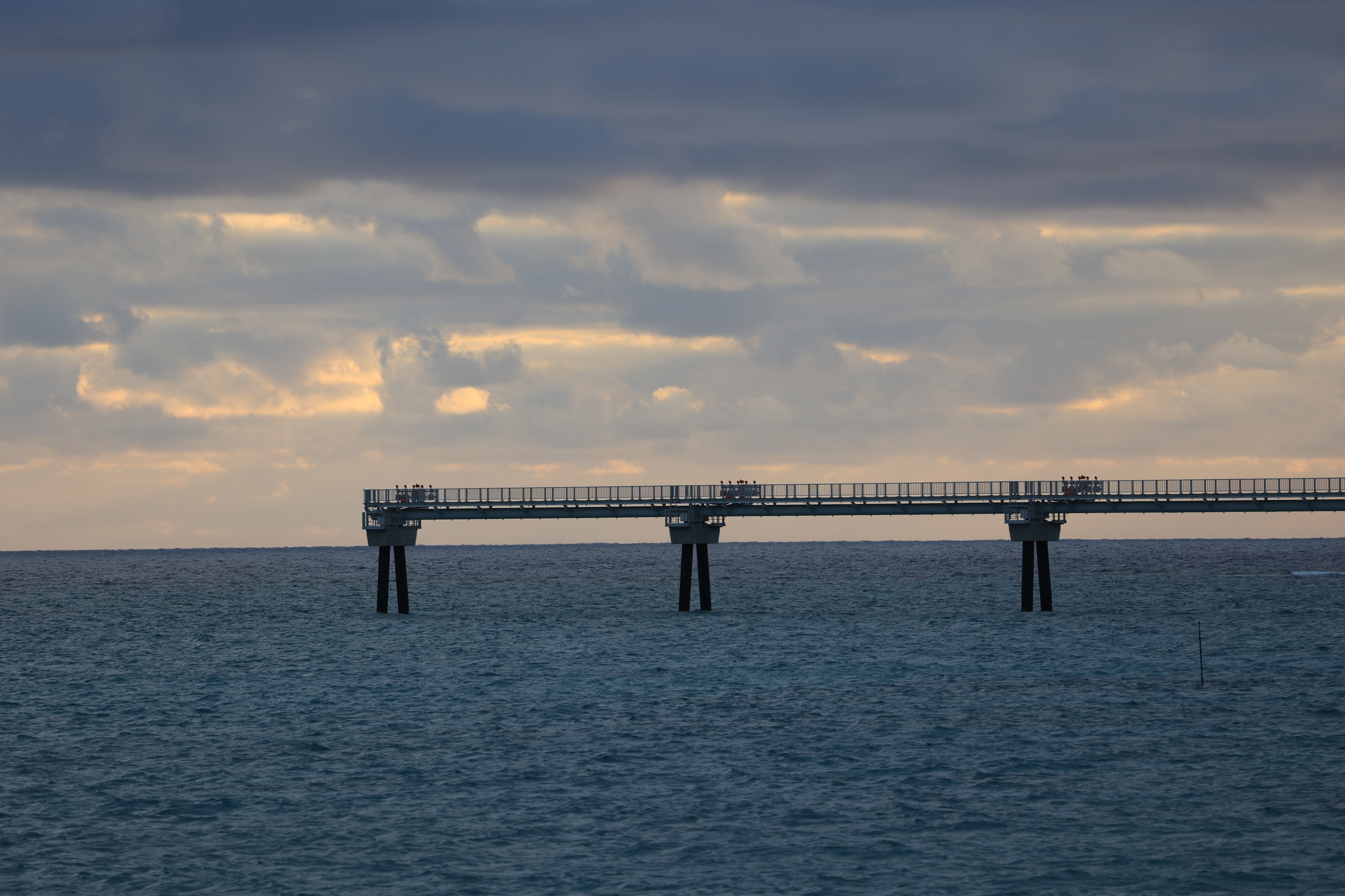 第二滑走路の誘導灯の先端