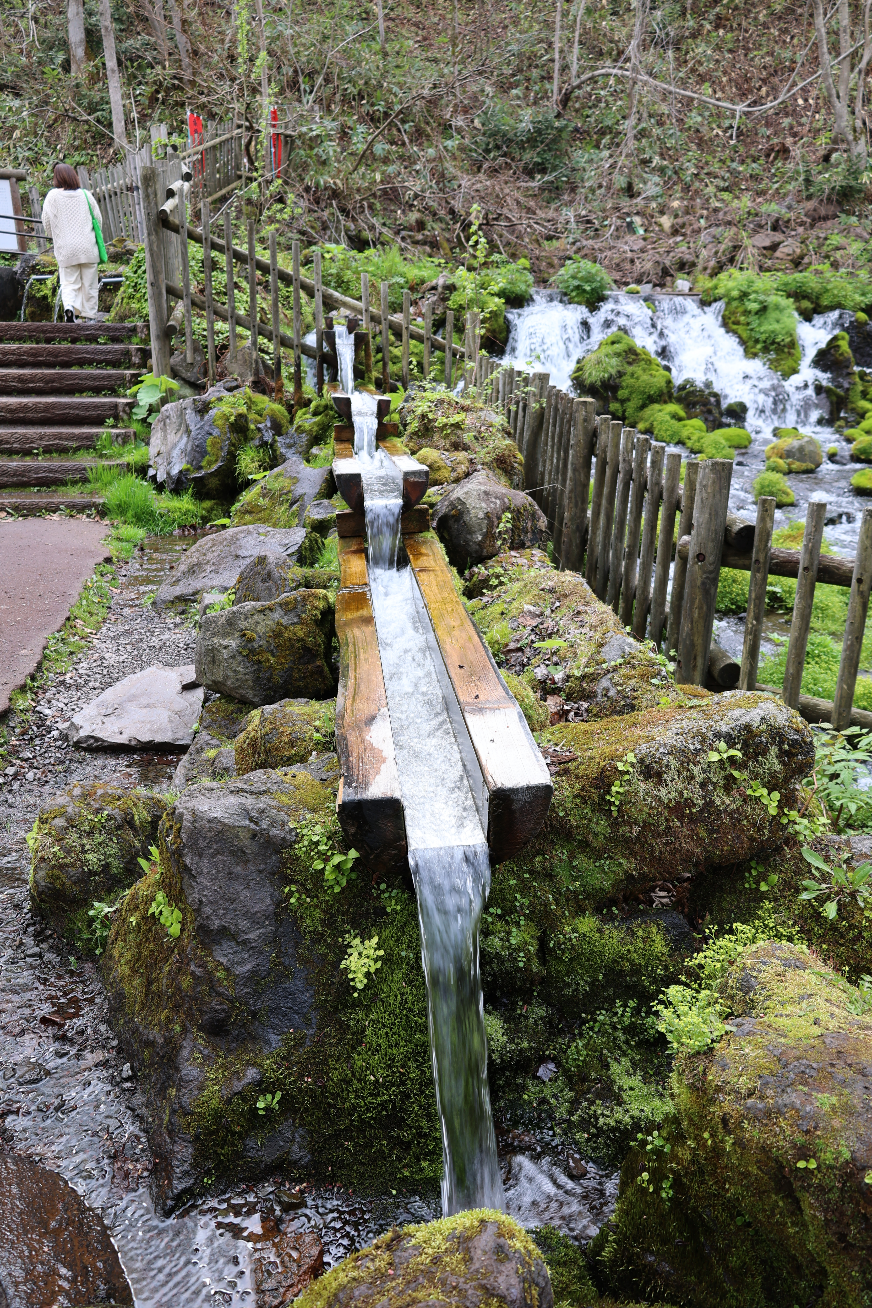 湧き水持ち帰り用の取水口