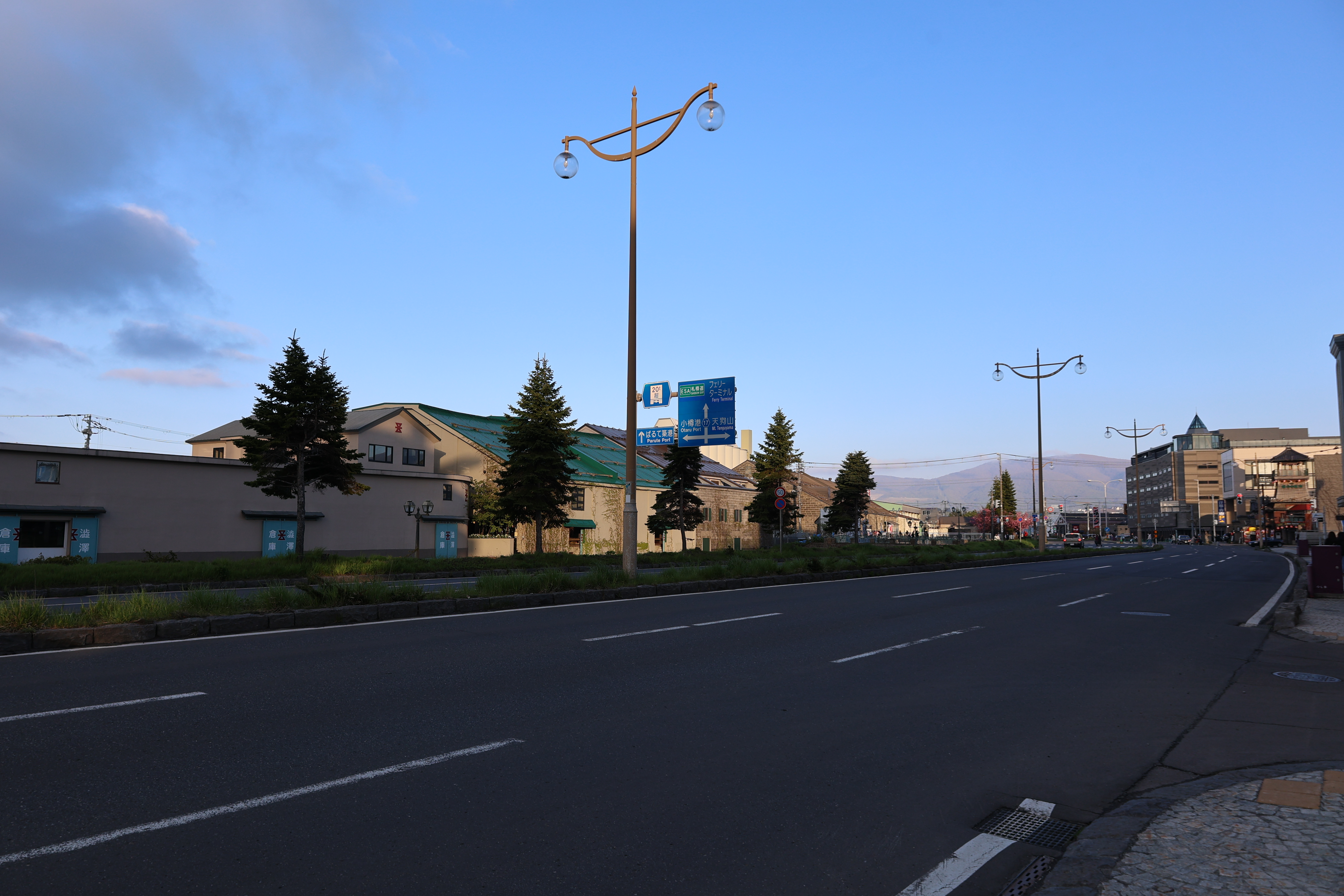 小樽運河沿いの国道１