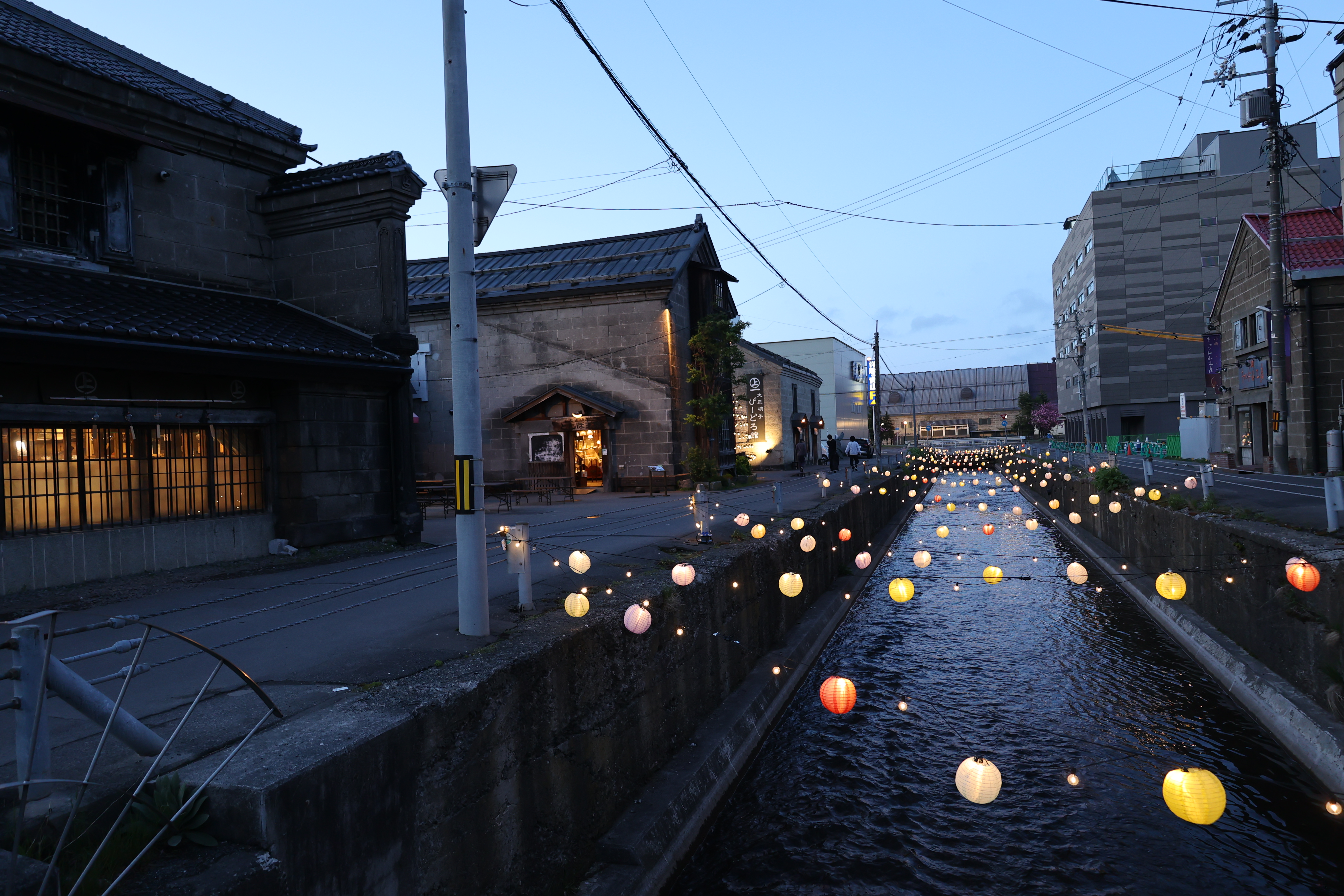 提灯がよく光る