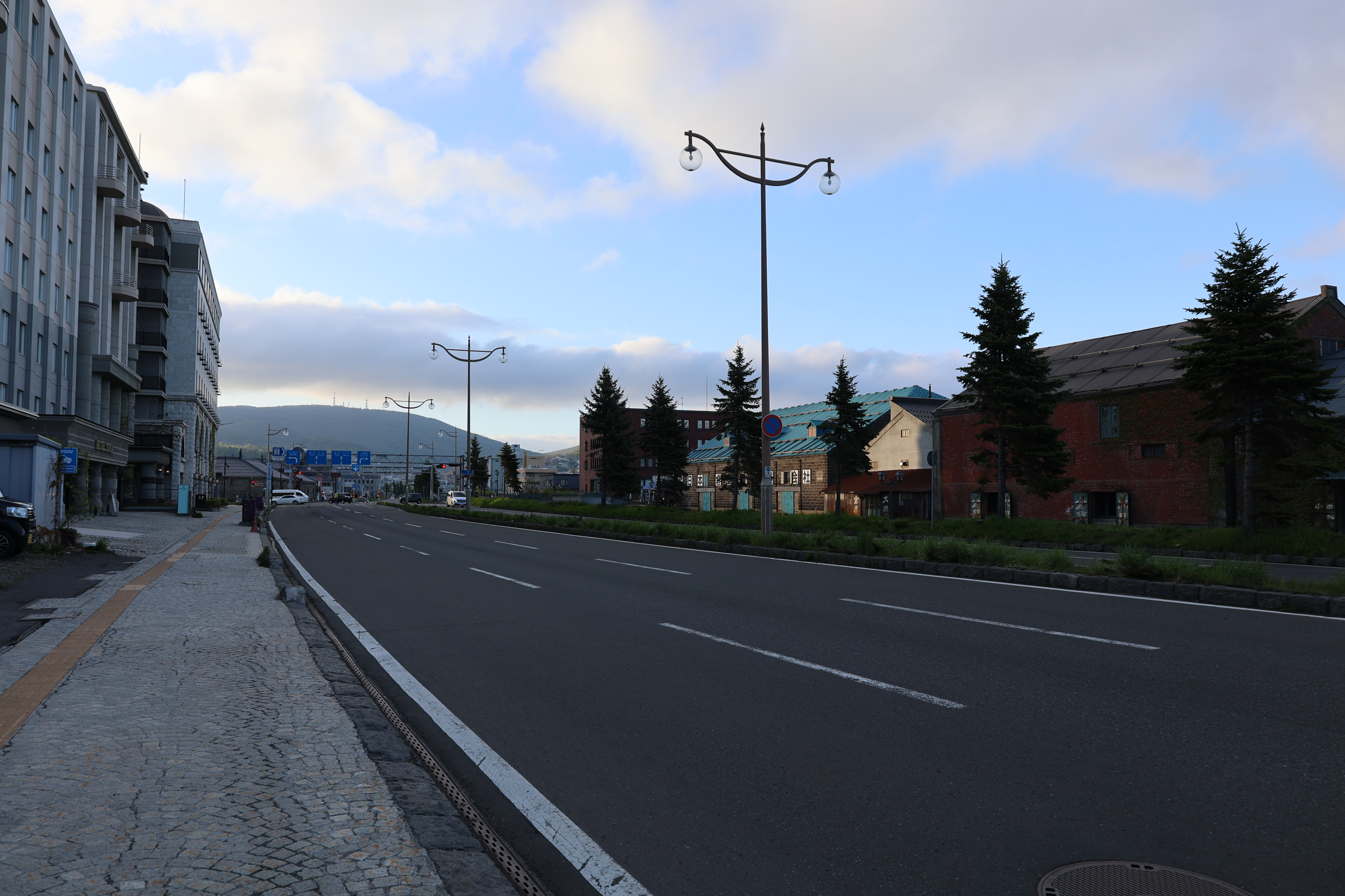 小樽運河沿いの国道２