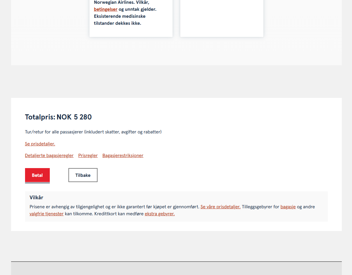 ノルウェー国際航空で予約する４