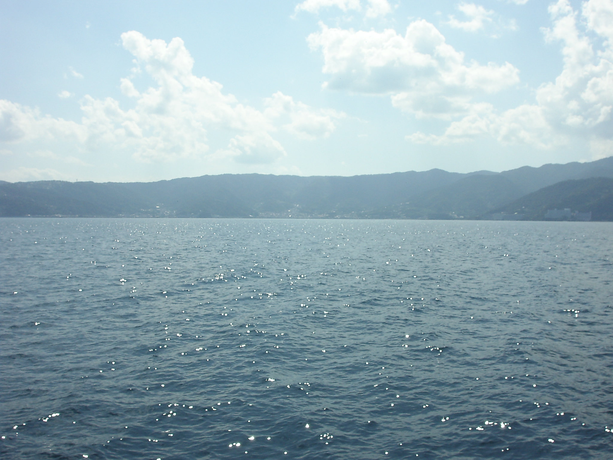 ほぼ快晴と伊豆大島