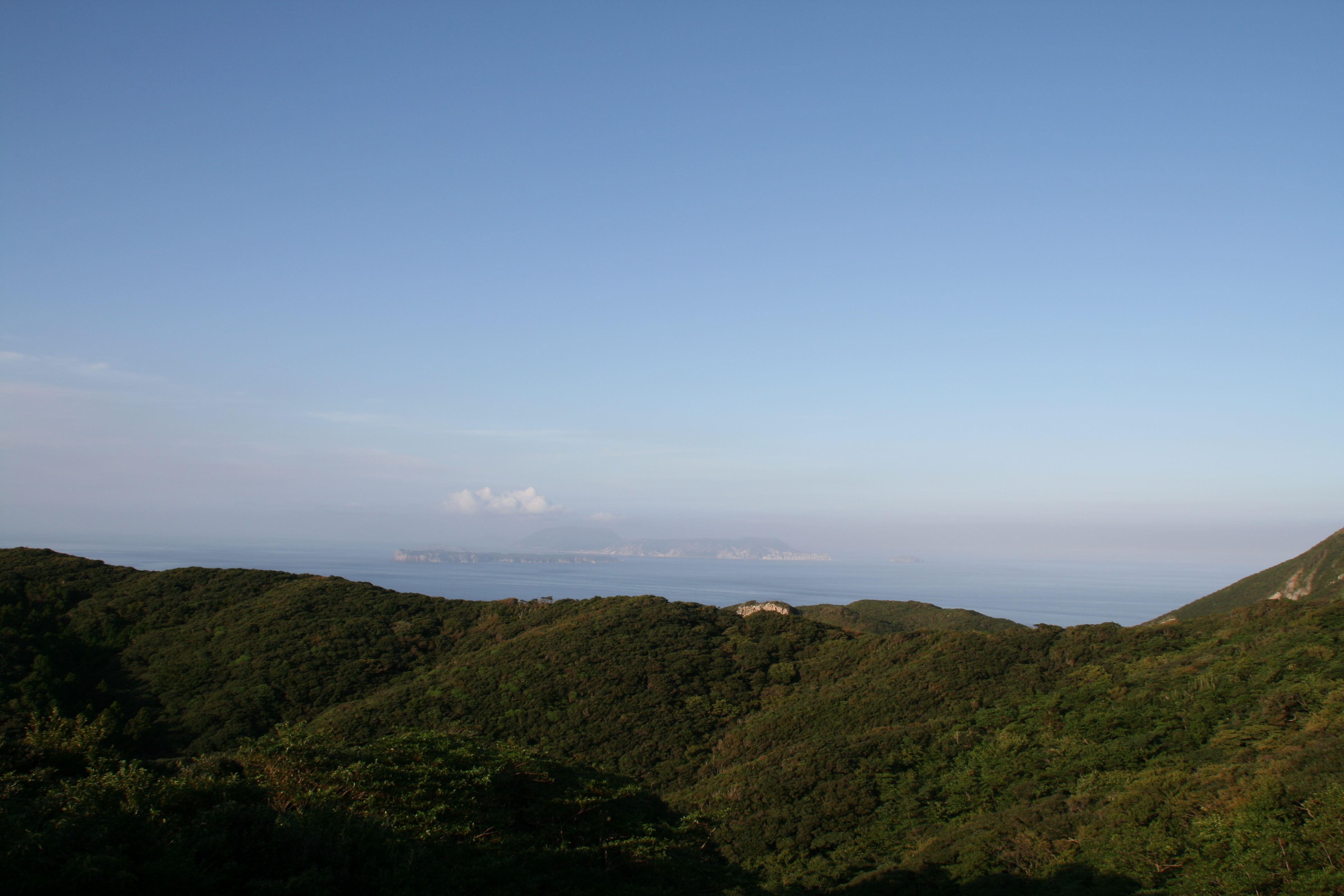 神津島と隣の伊豆七島 神津島と隣の伊豆七島