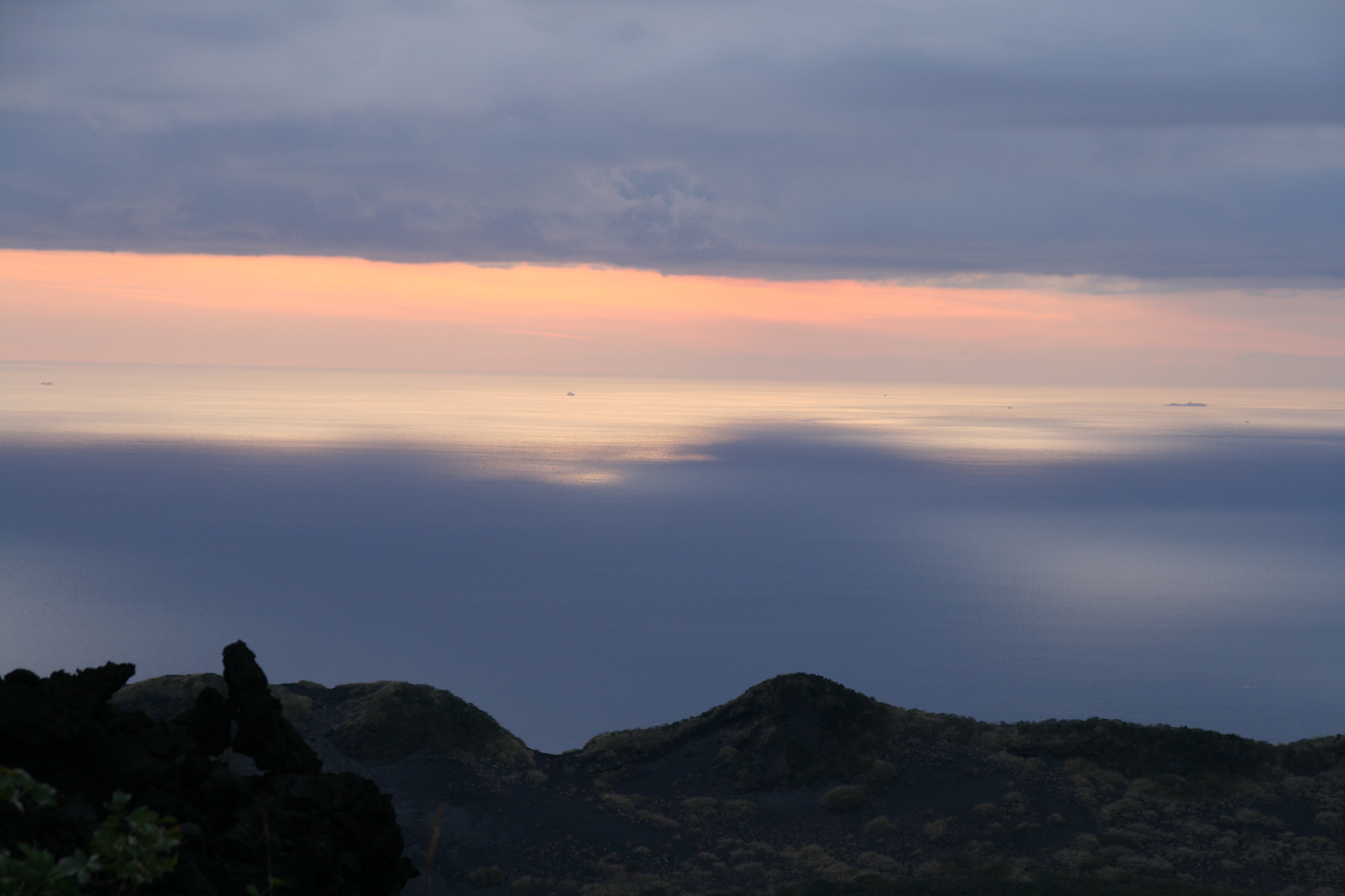 三原山の夕日４