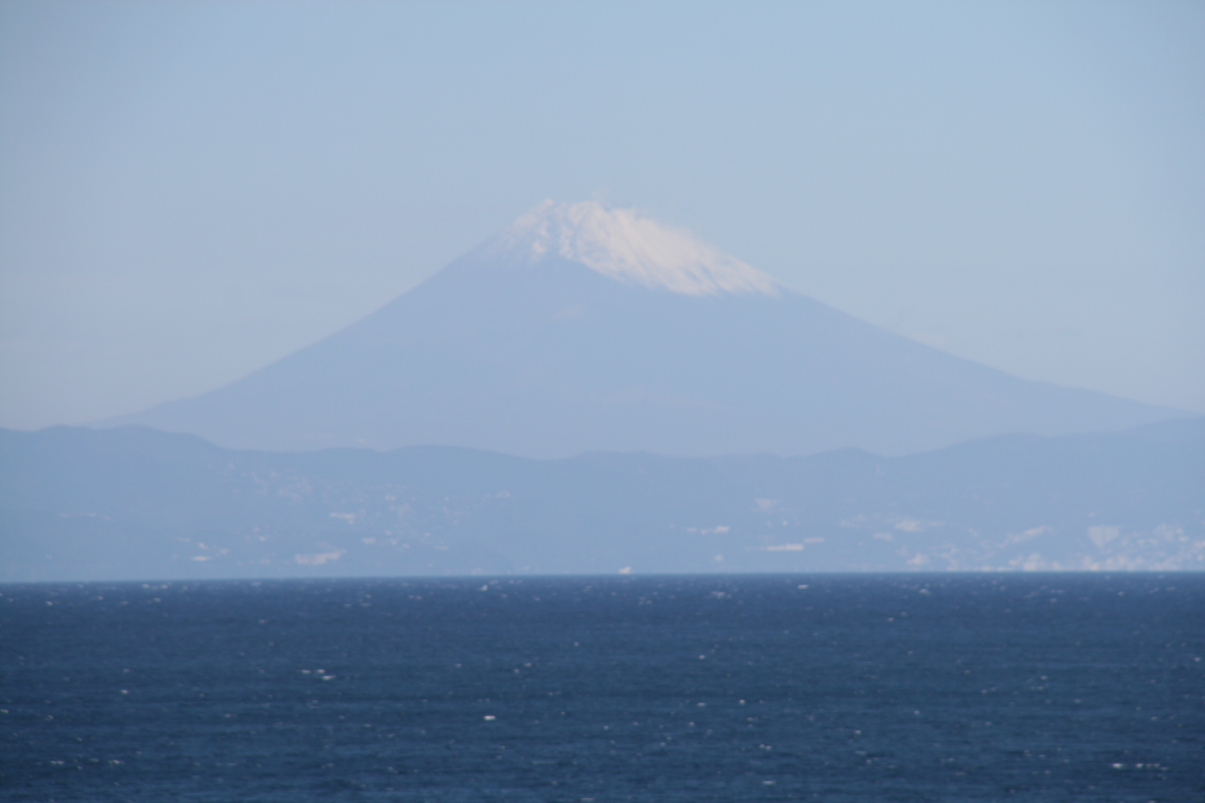 伊豆大島からの富士山 伊豆大島からの富士山