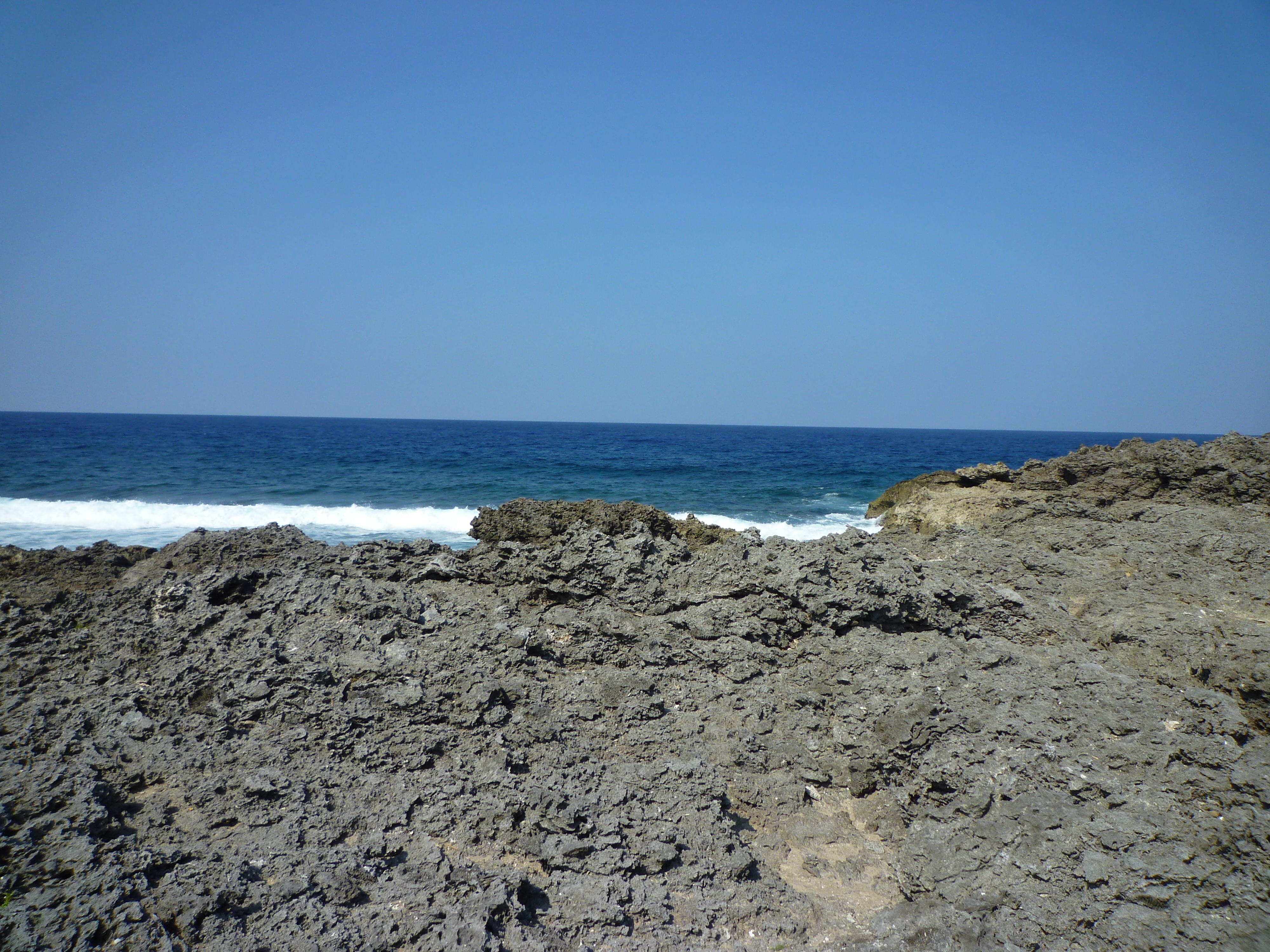 波に削られた海岸