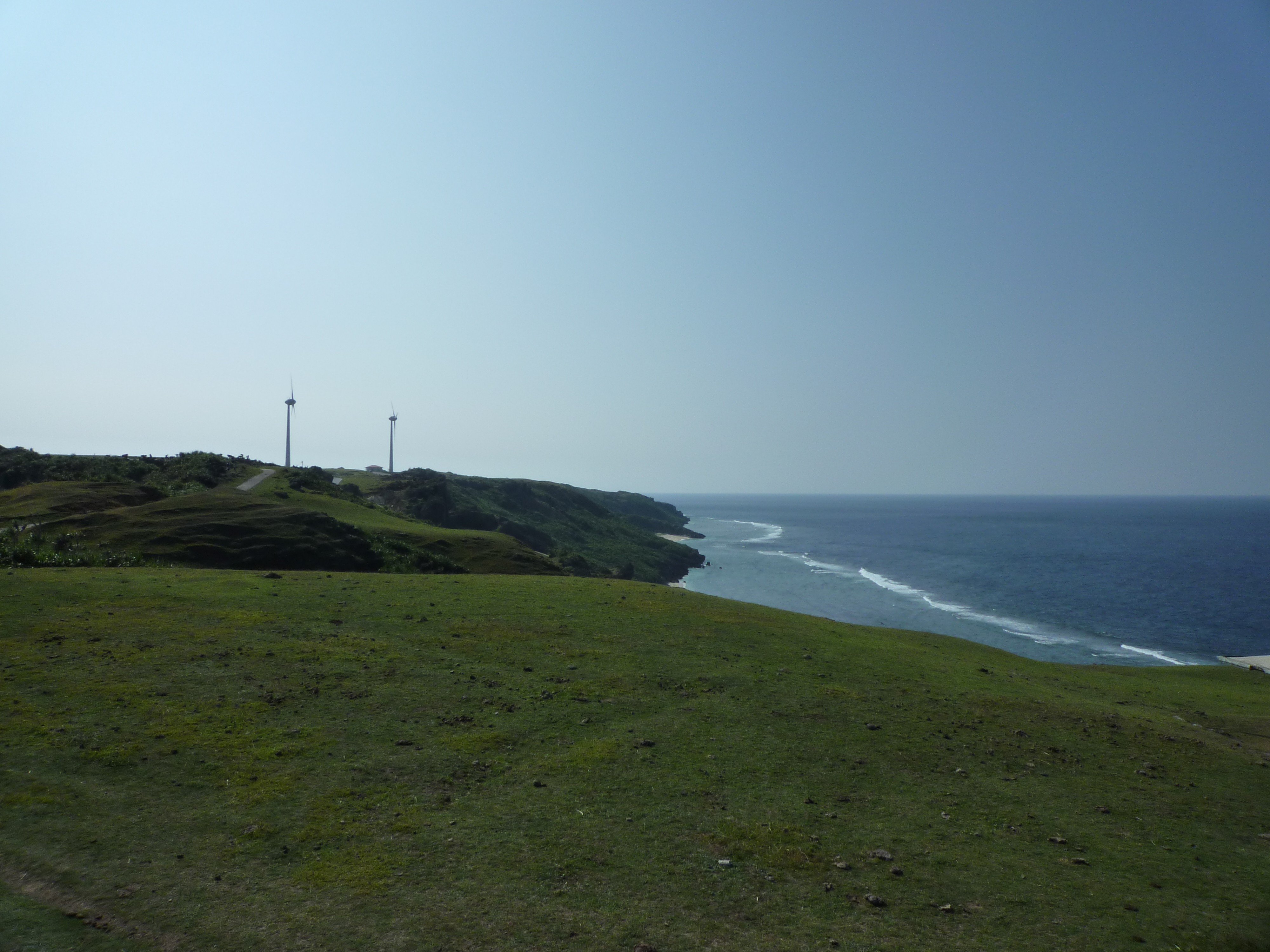 風車と海岸