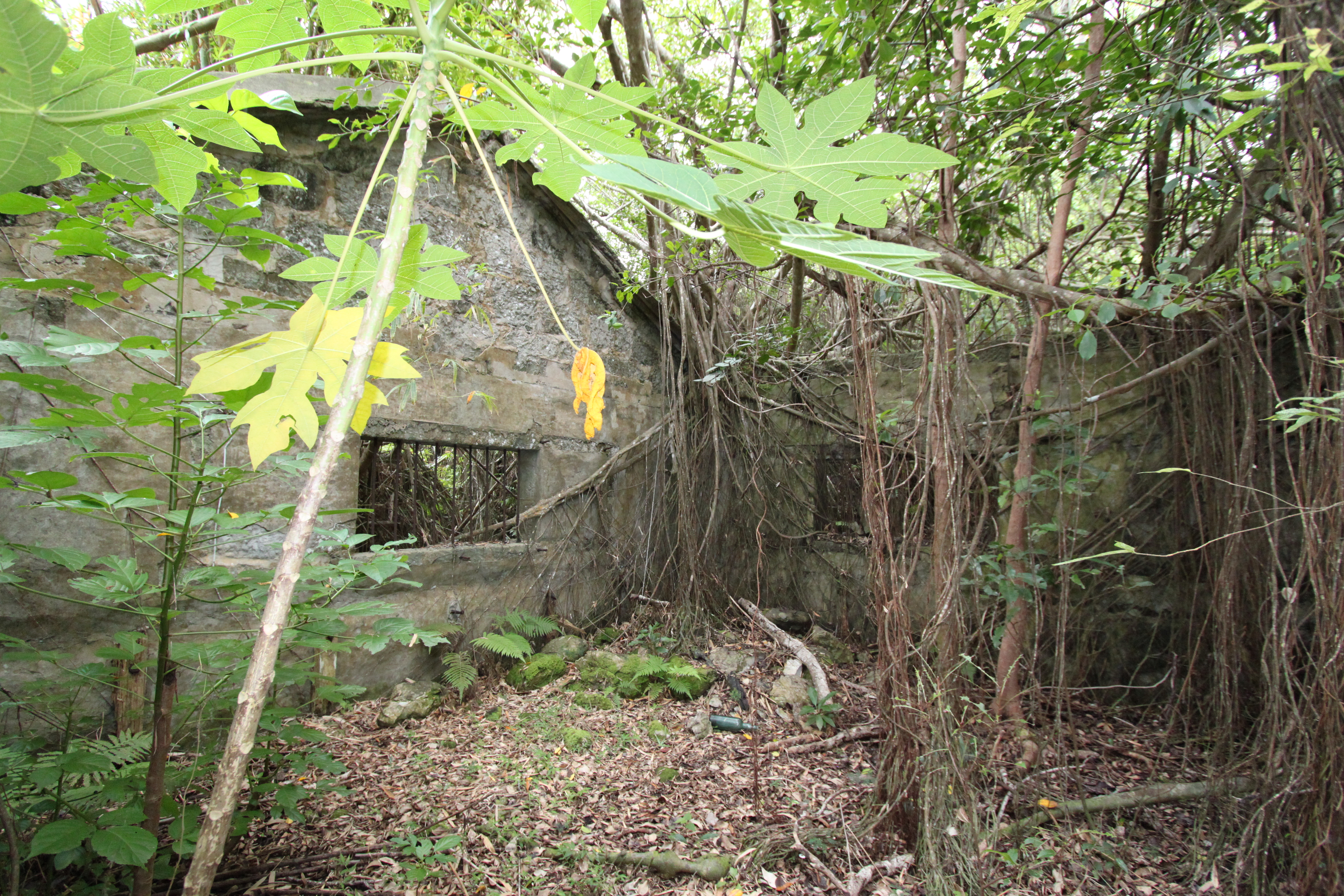 弾薬庫の中（屋根はない）