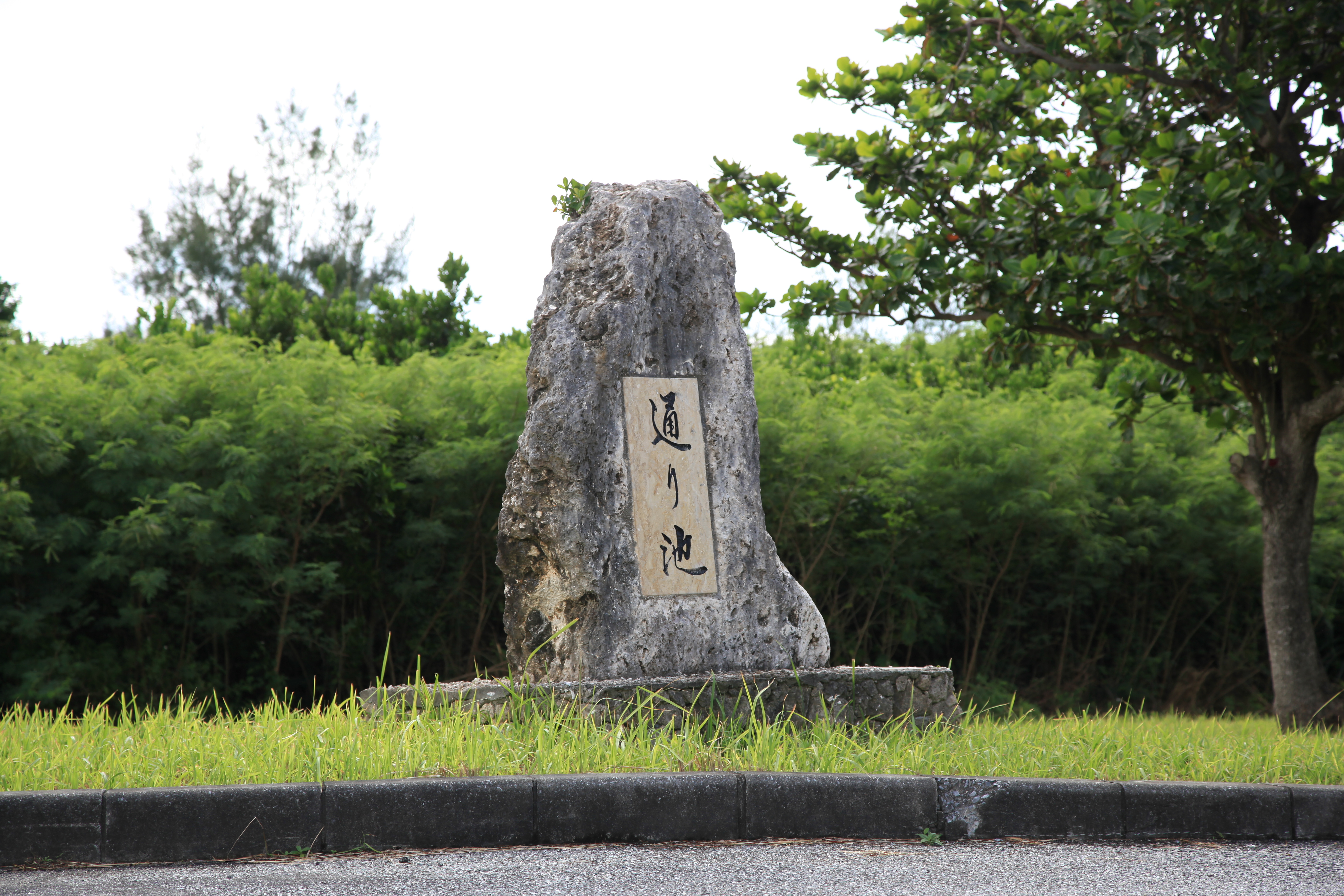 下地島の通り池の看板２
