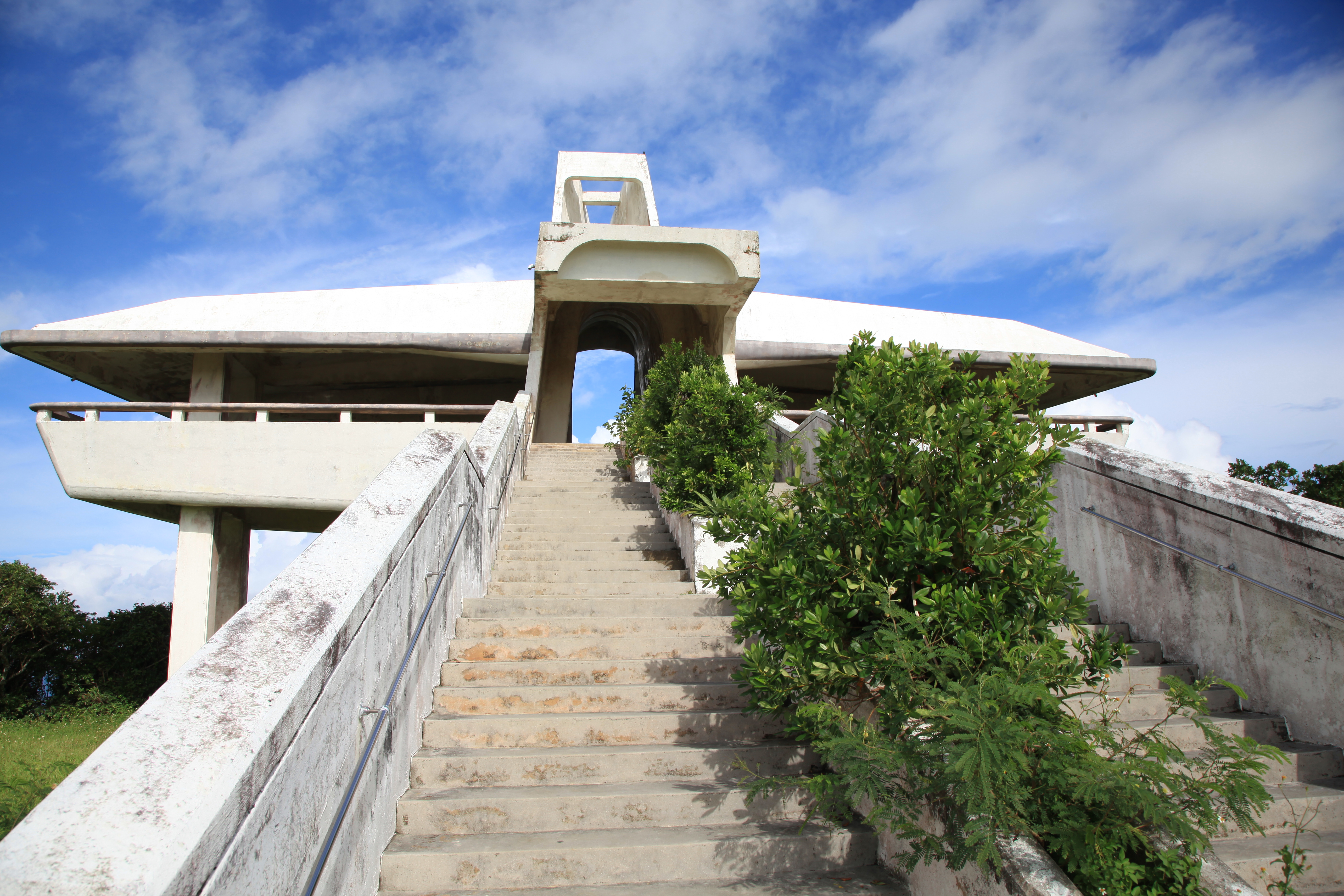 渡口の浜の展望台の階段