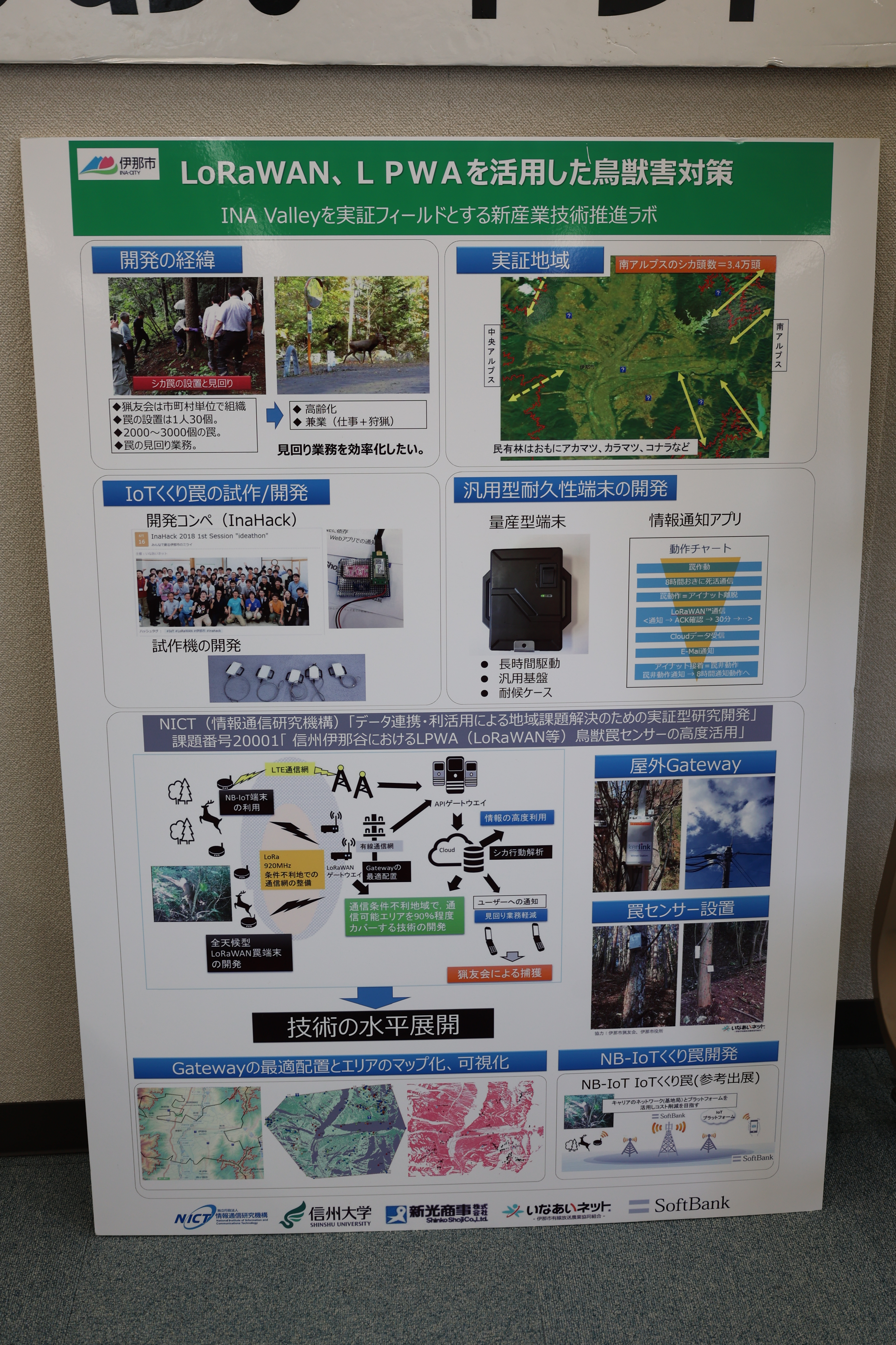 伊那市のネットを活用した鳥獣害対策（拡大）