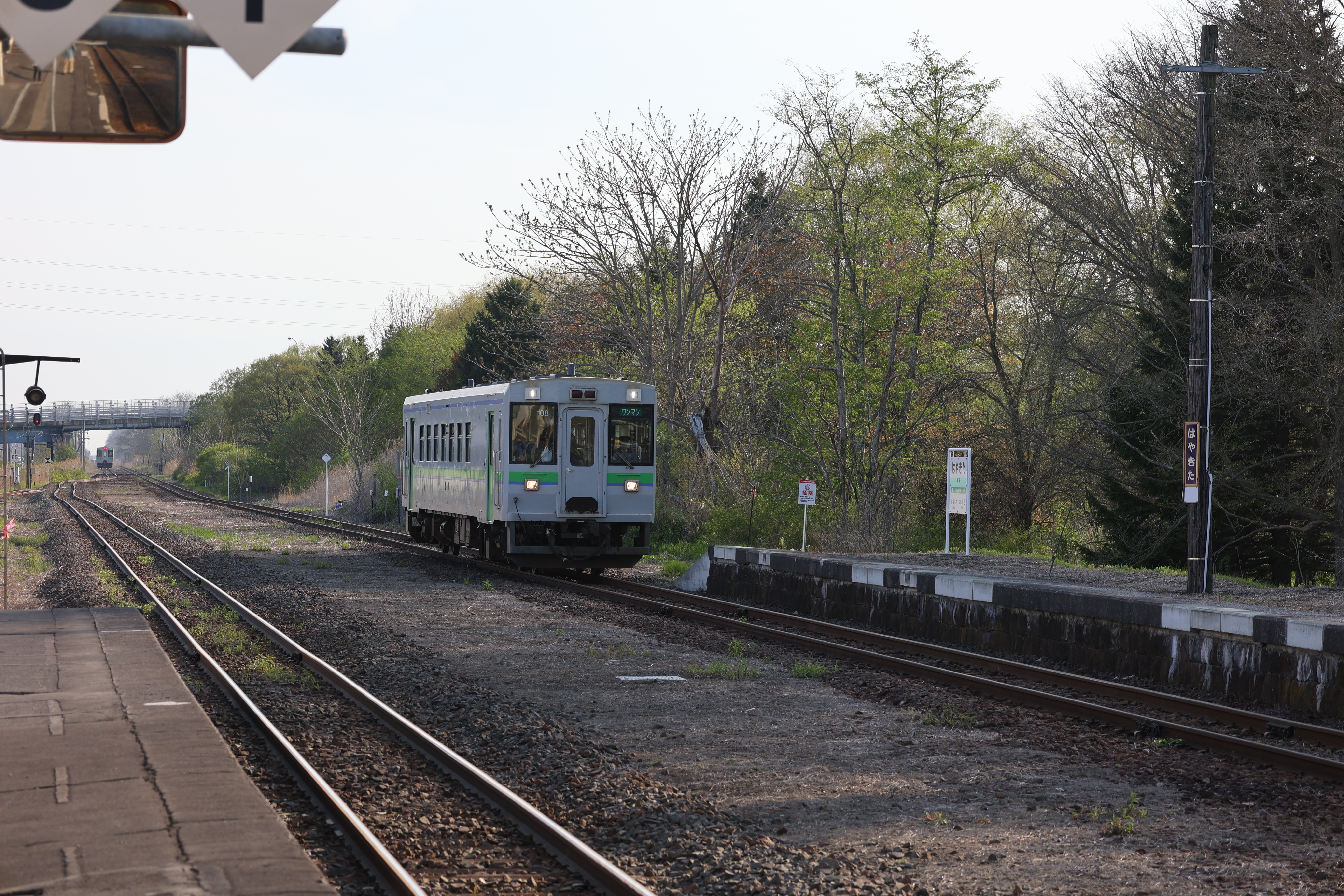 追分行きの車両が来る１