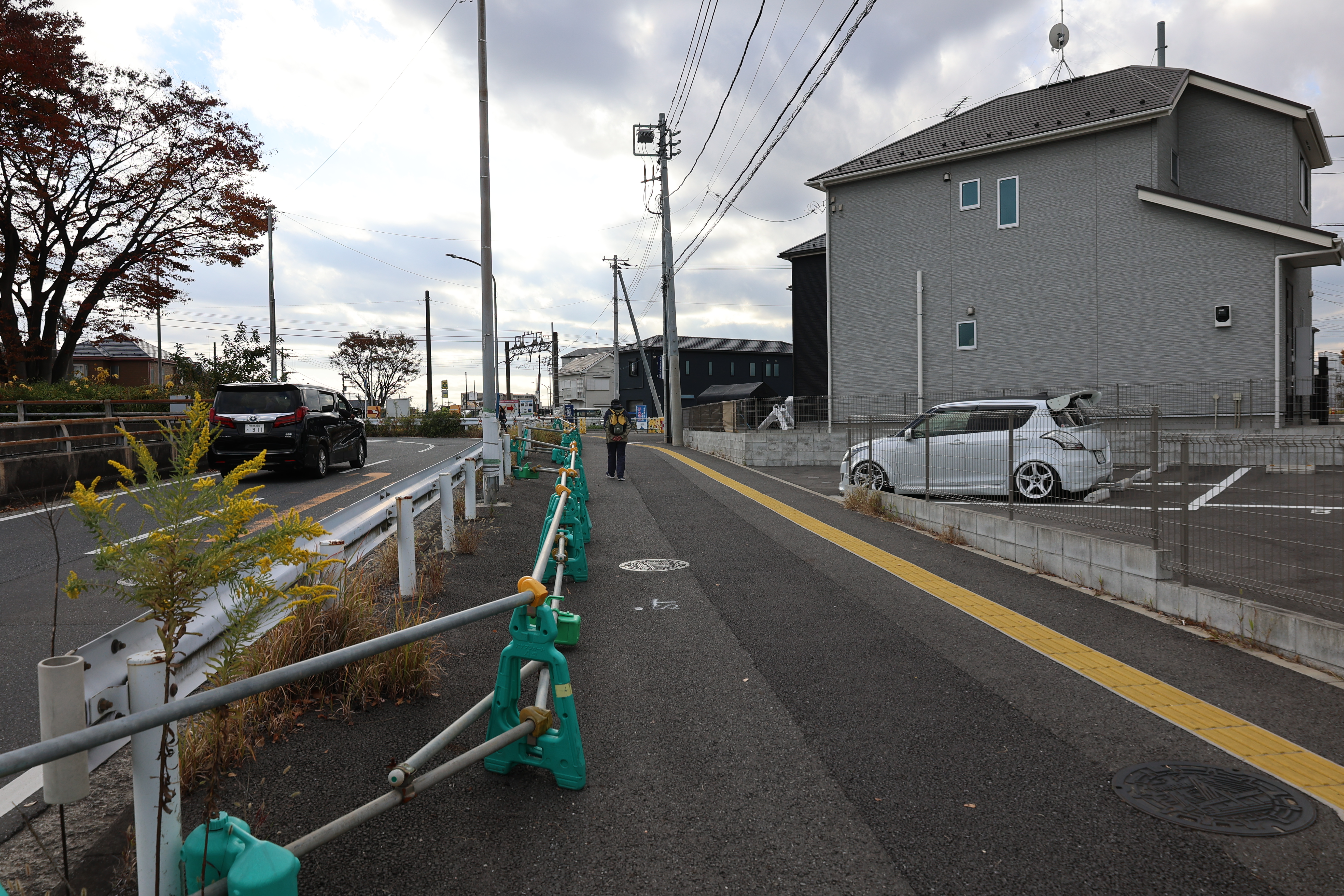 三ツ境草柳線と中原街道（環状3号線）の交差点部分