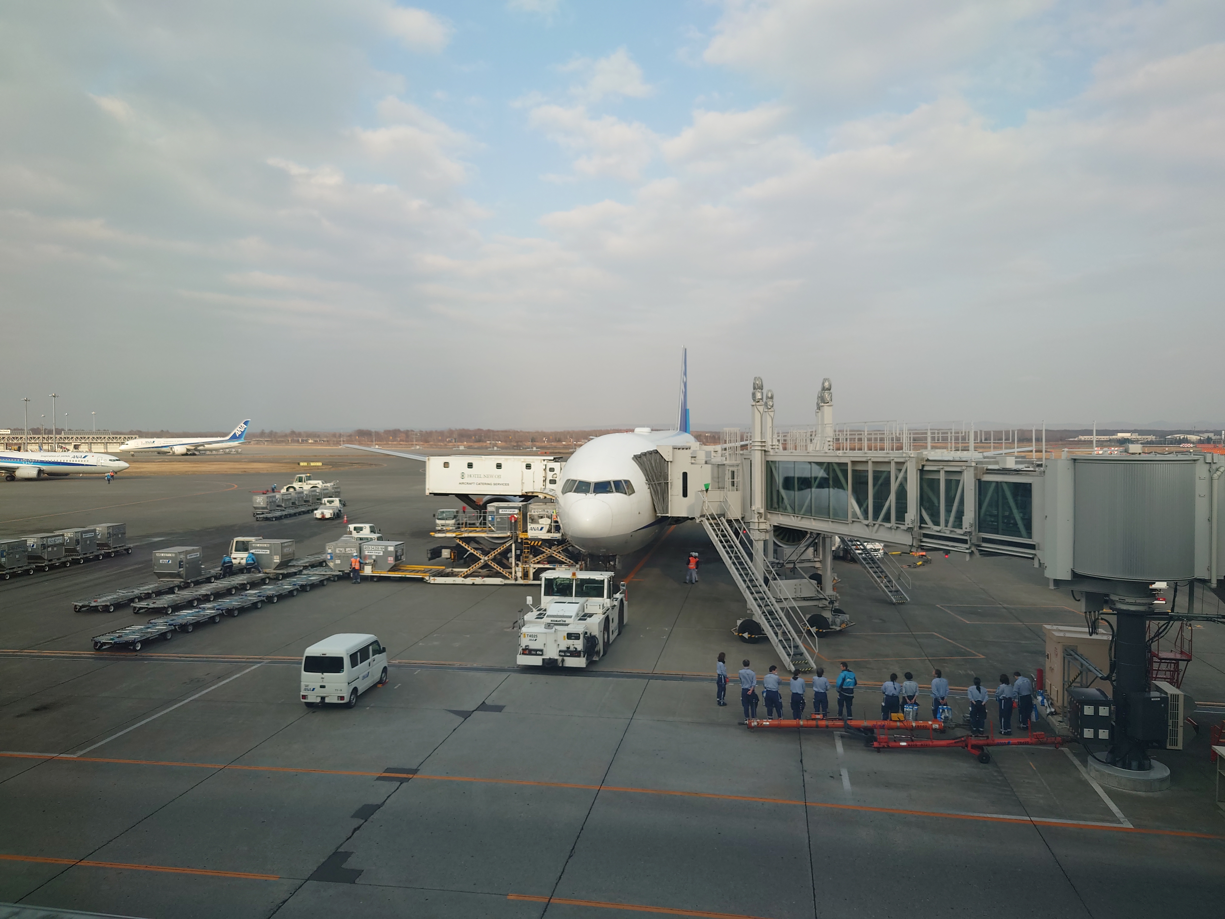 乗ってきた飛行機