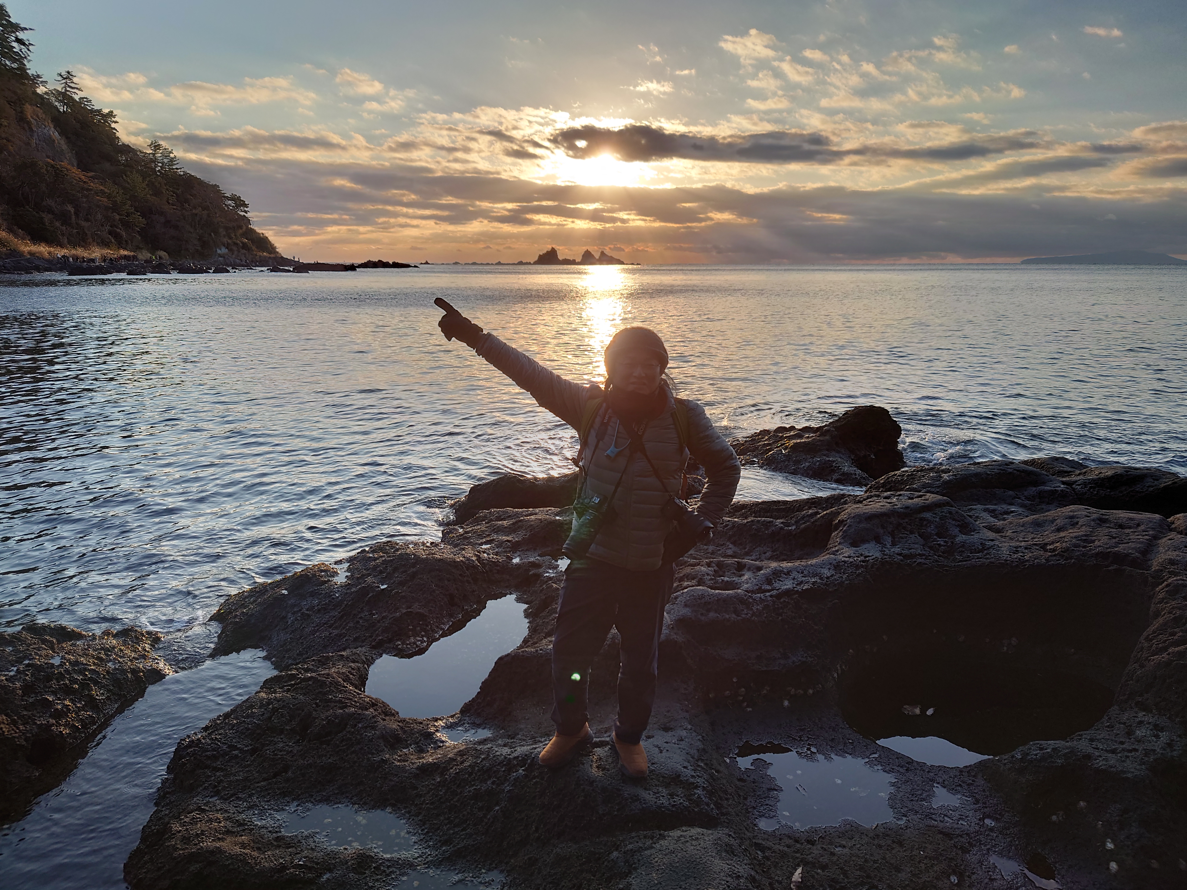 記念撮影（逆光）