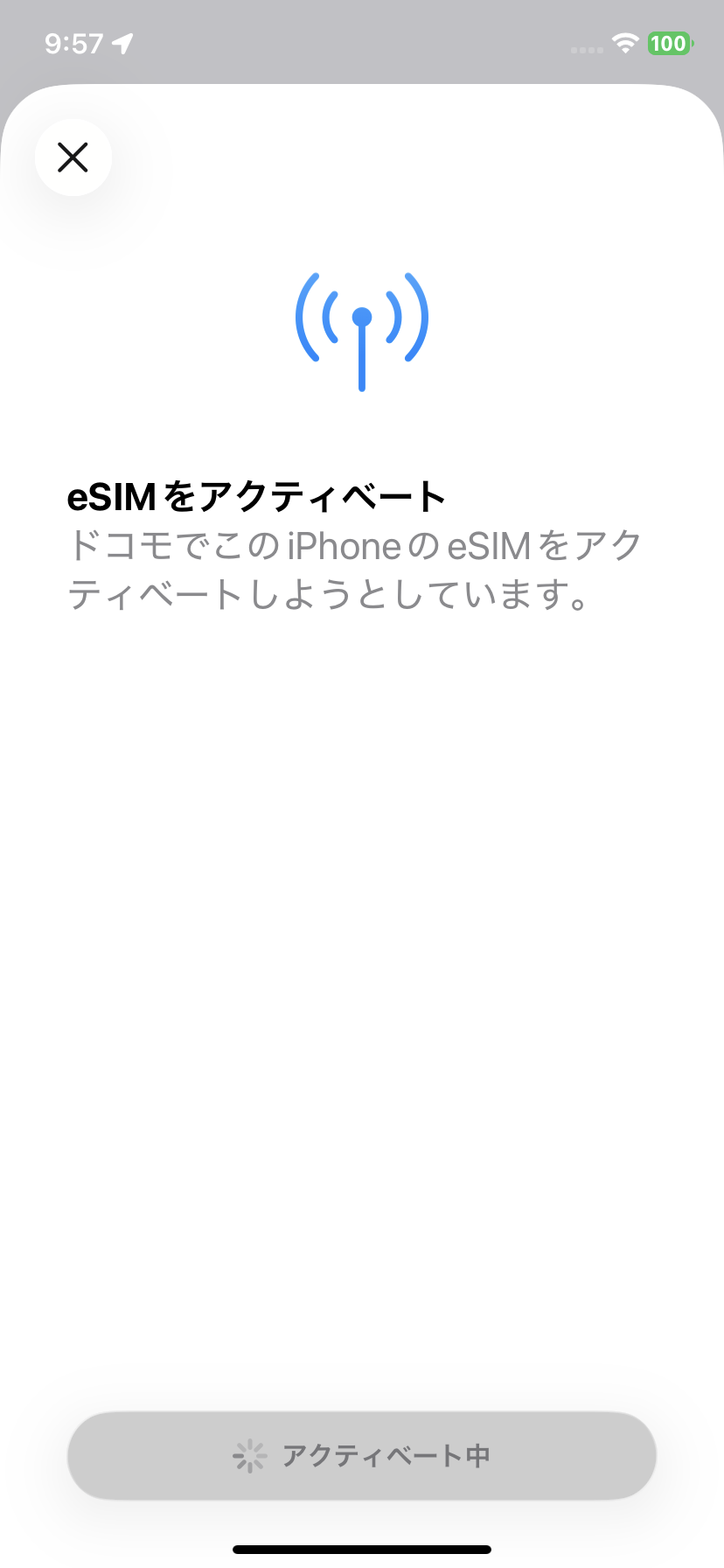 eSIMをiPhone11でアクティベーション